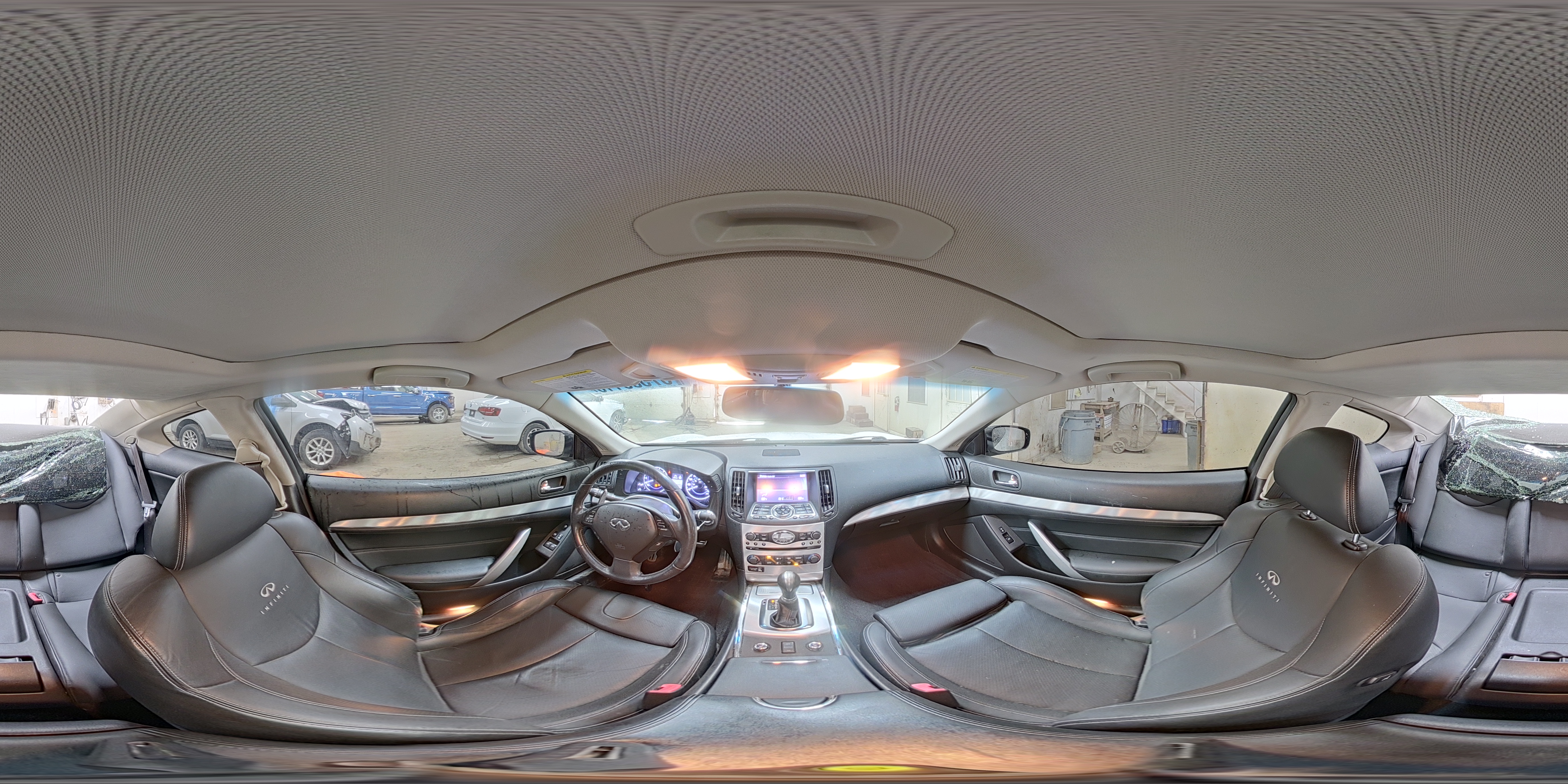 2014 Infiniti Q60 Coupe Base White vin: JN1CV6EL3EM130569