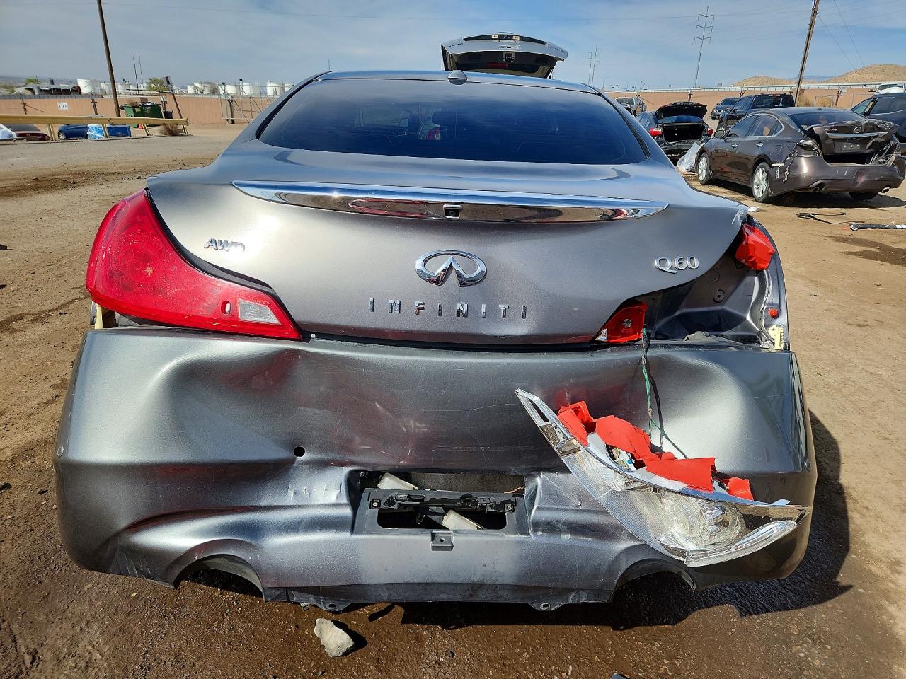 2014 Infiniti Q60 Coupe Base Gray vin: JN1CV6EL3EM132404