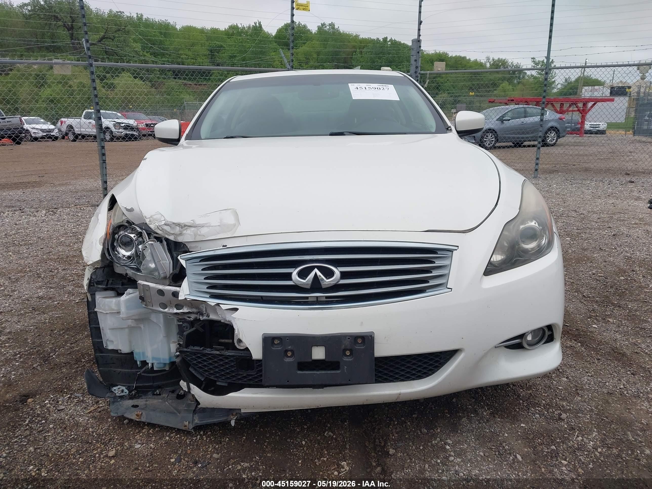 2012 Infiniti G37x   White vin: JN1CV6EL4CM471542