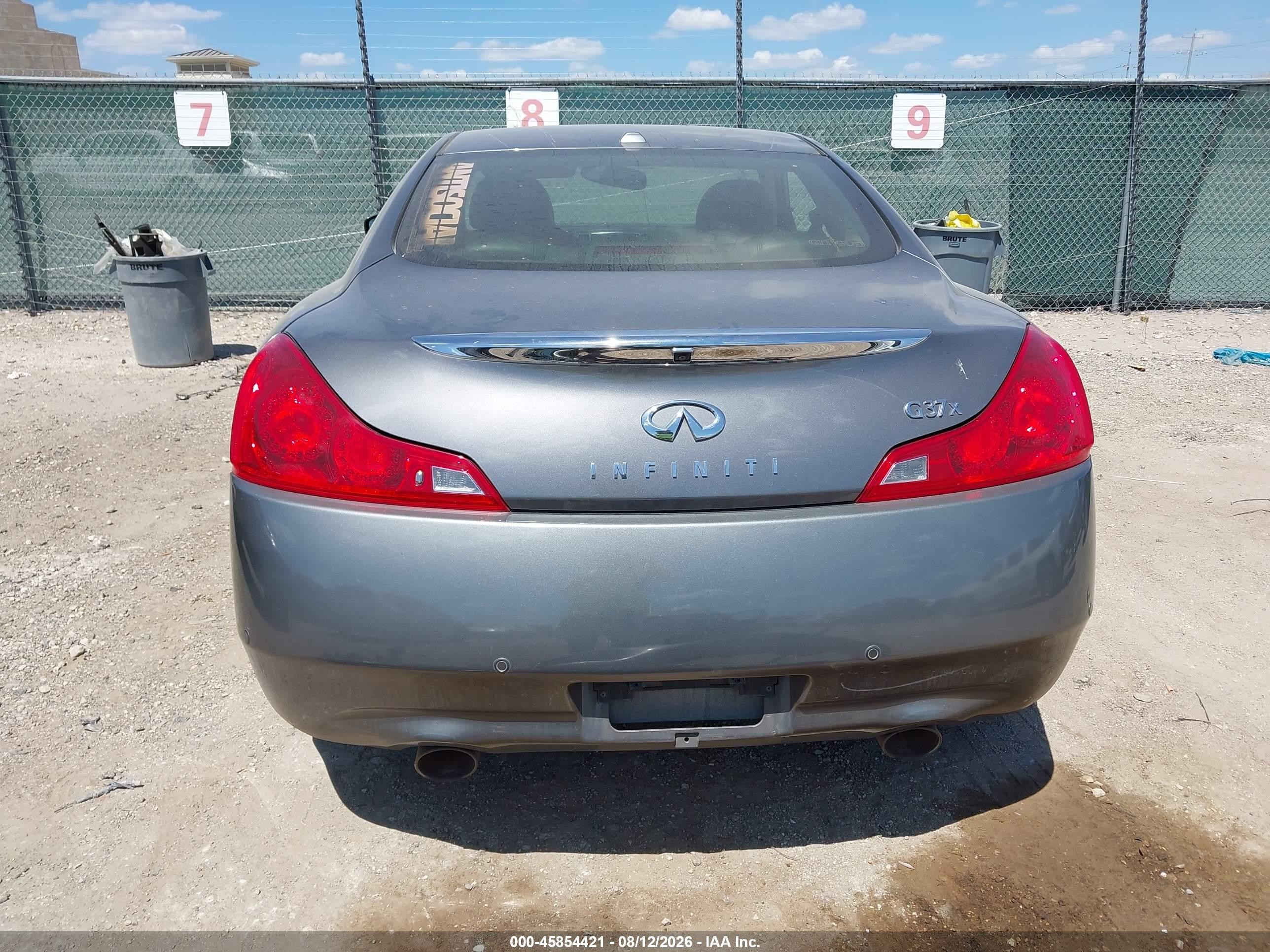 2012 Infiniti G37x Gray vin: JN1CV6EL4CM472920
