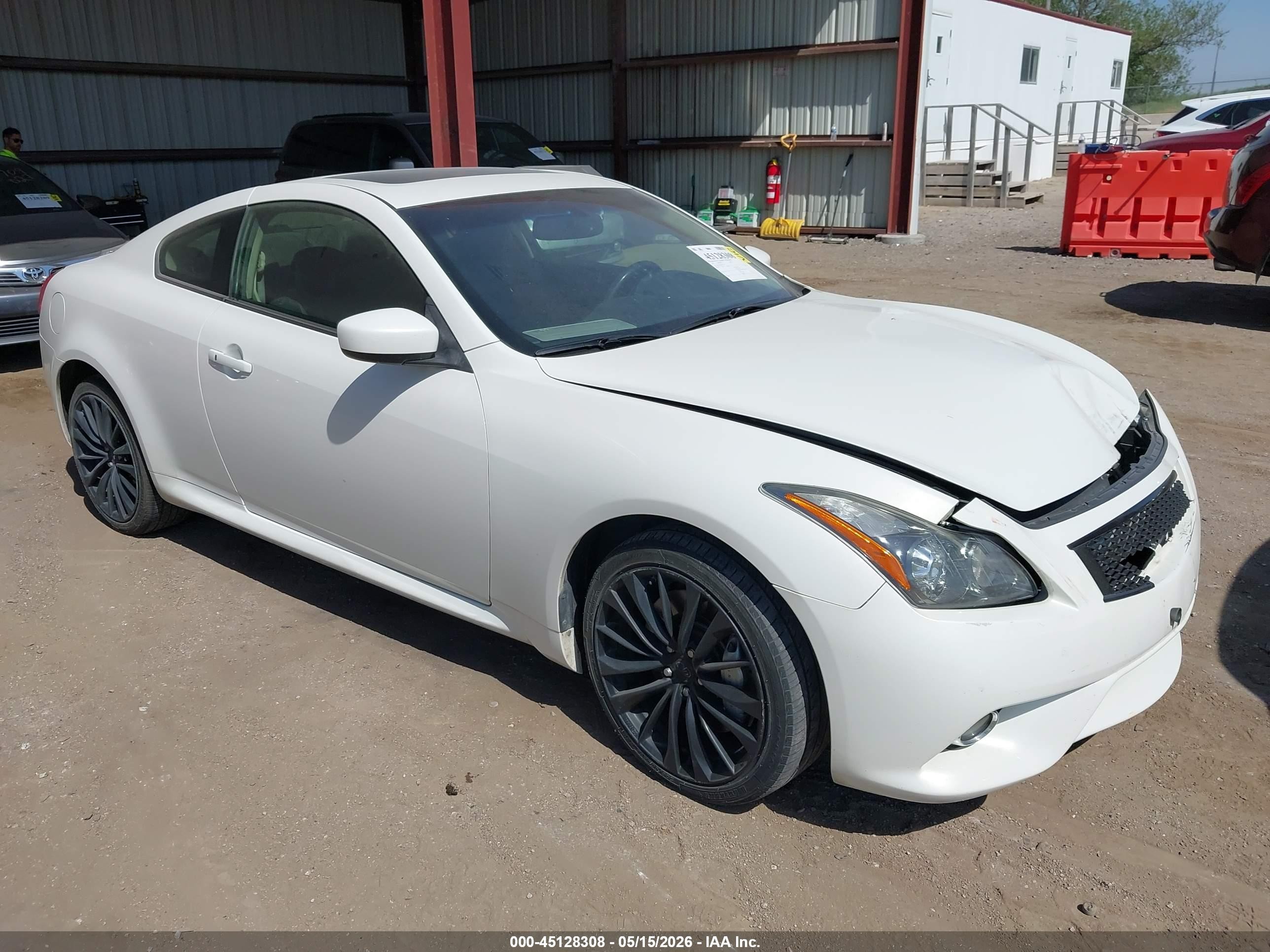 2012 Infiniti G37x   White vin: JN1CV6EL4CM473310