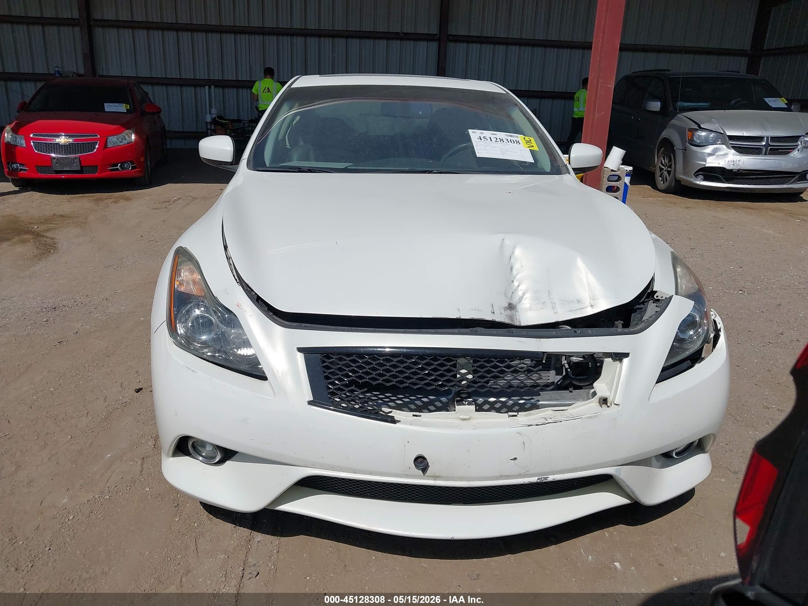 2012 Infiniti G37x   White vin: JN1CV6EL4CM473310