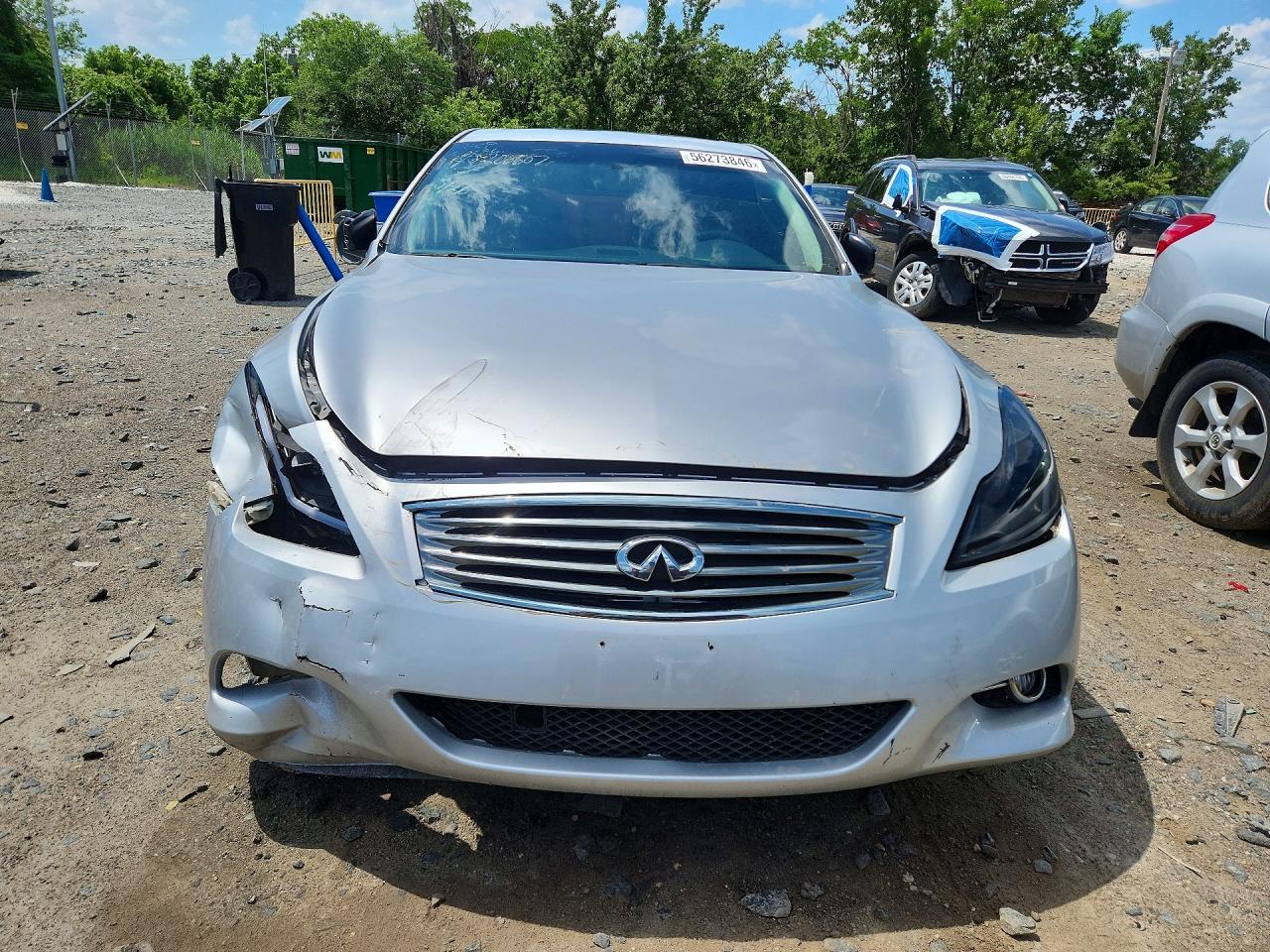 2012 Infiniti G37 Coupe X Silver vin: JN1CV6EL6CM470067