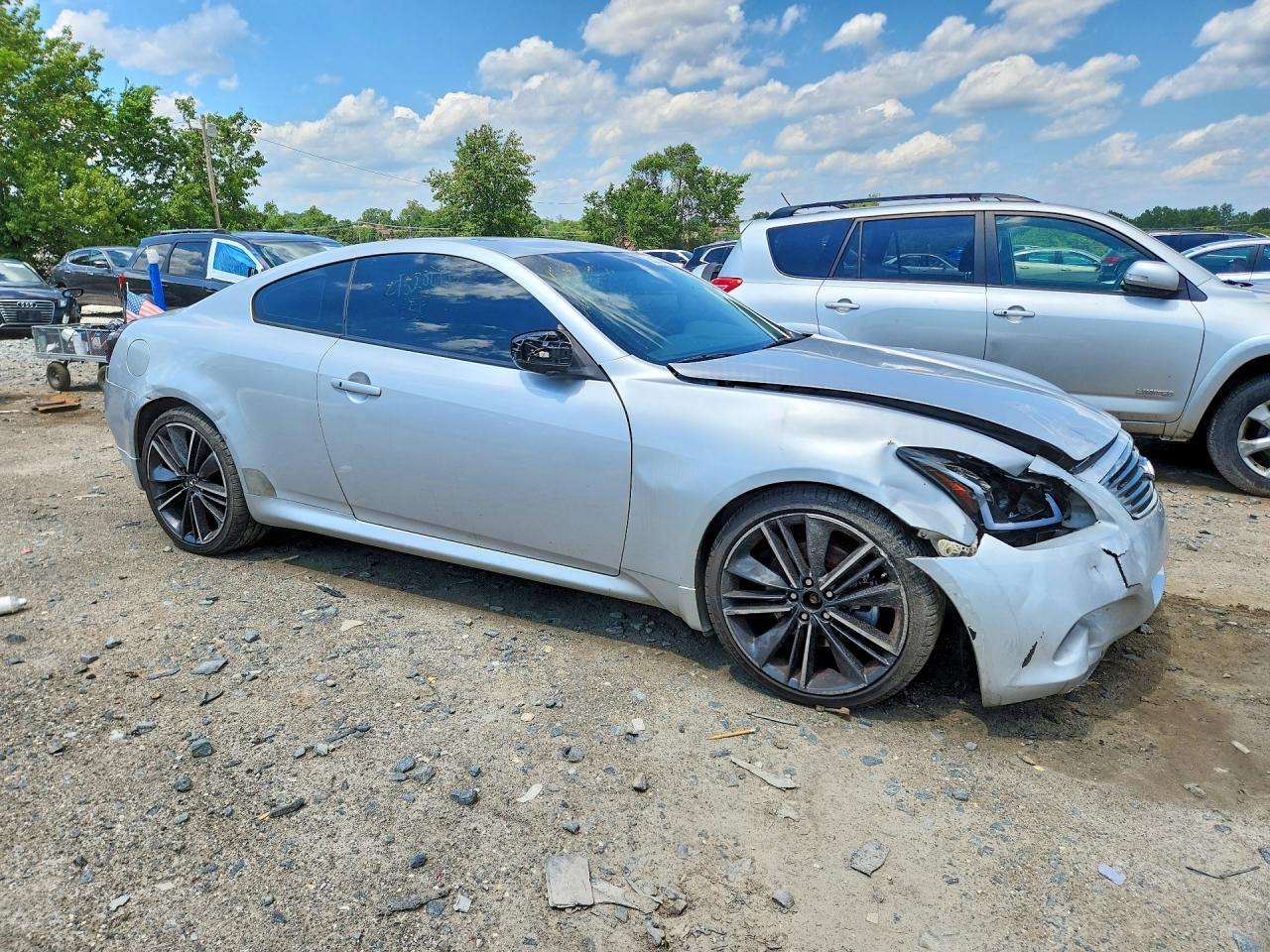 2012 Infiniti G37 Coupe X Silver vin: JN1CV6EL6CM470067