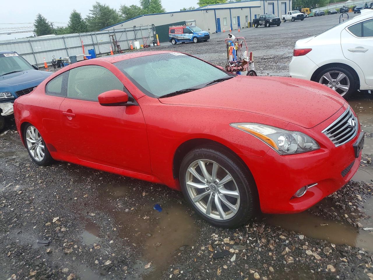 2013 Infiniti G37 Coupe X Red vin: JN1CV6EL6DM980078