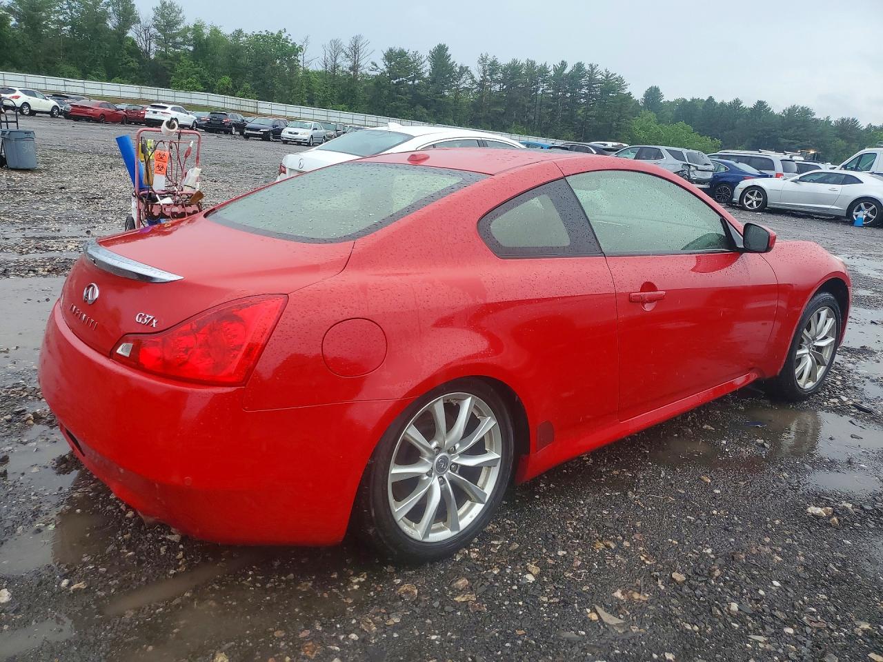 2013 Infiniti G37 Coupe X Red vin: JN1CV6EL6DM980078