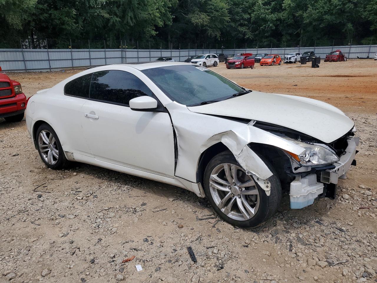 2010 Infiniti G37 Coupe X White vin: JN1CV6EL7AM152911