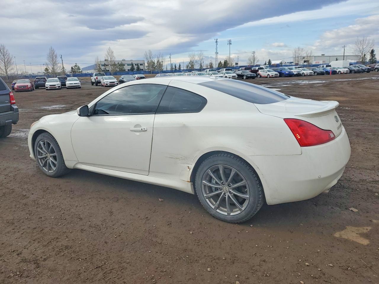 2012 Infiniti G37x 2dr Awd White vin: JN1CV6EL7CM470577