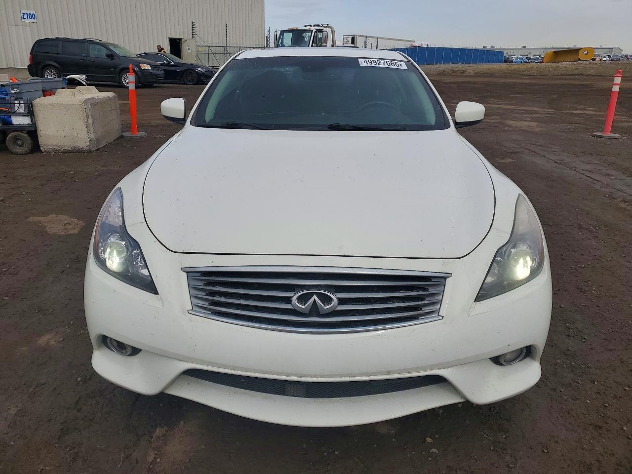 2012 Infiniti G37x 2dr Awd White vin: JN1CV6EL7CM470577