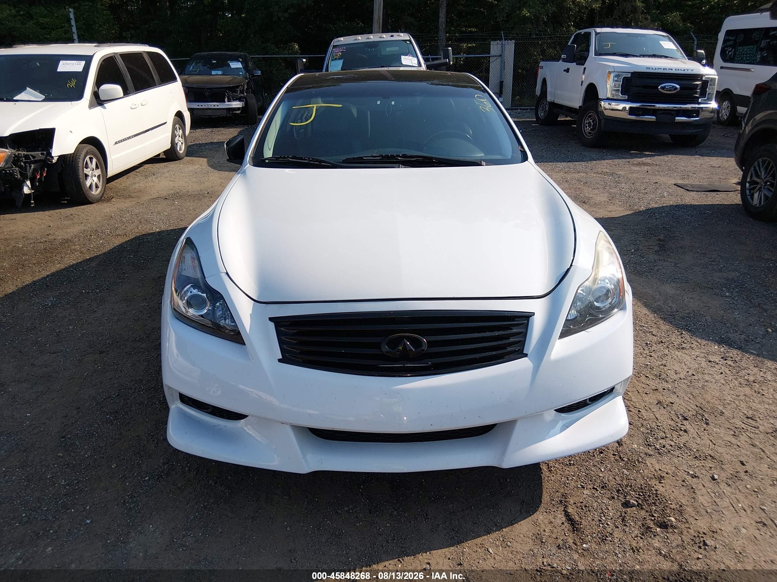 2012 Infiniti G37x   White vin: JN1CV6EL7CM471972