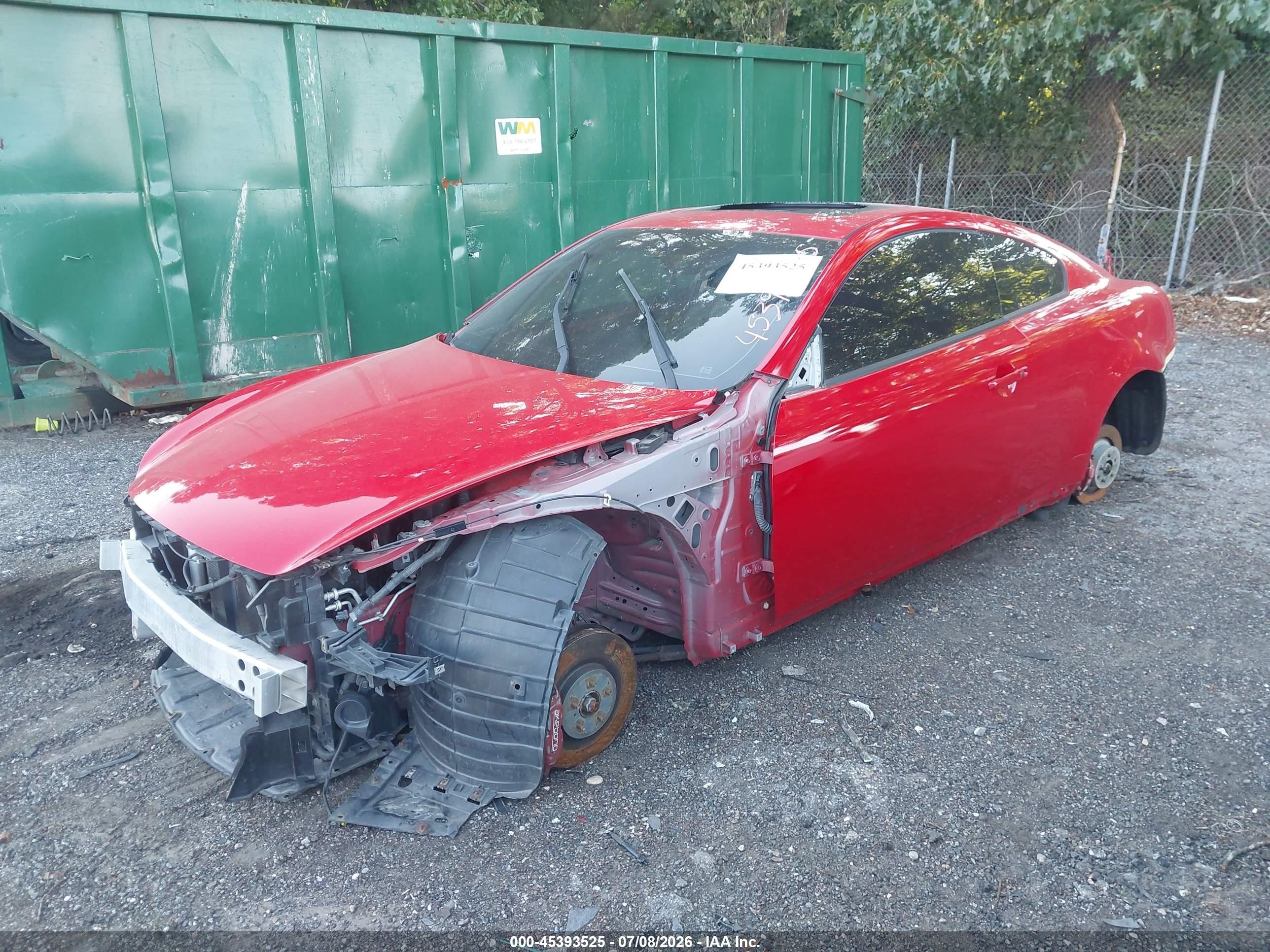 2012 Infiniti G37x   Red vin: JN1CV6EL7CM473186