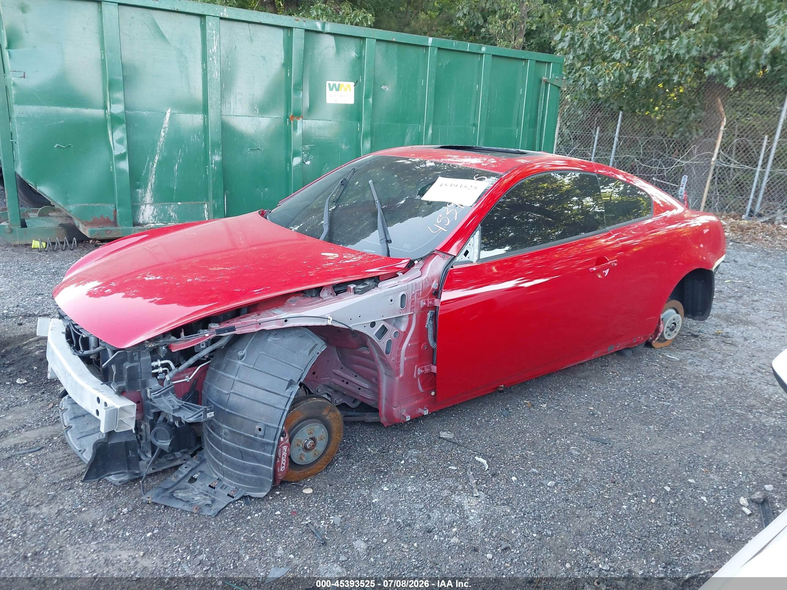 2012 Infiniti G37x   Red vin: JN1CV6EL7CM473186