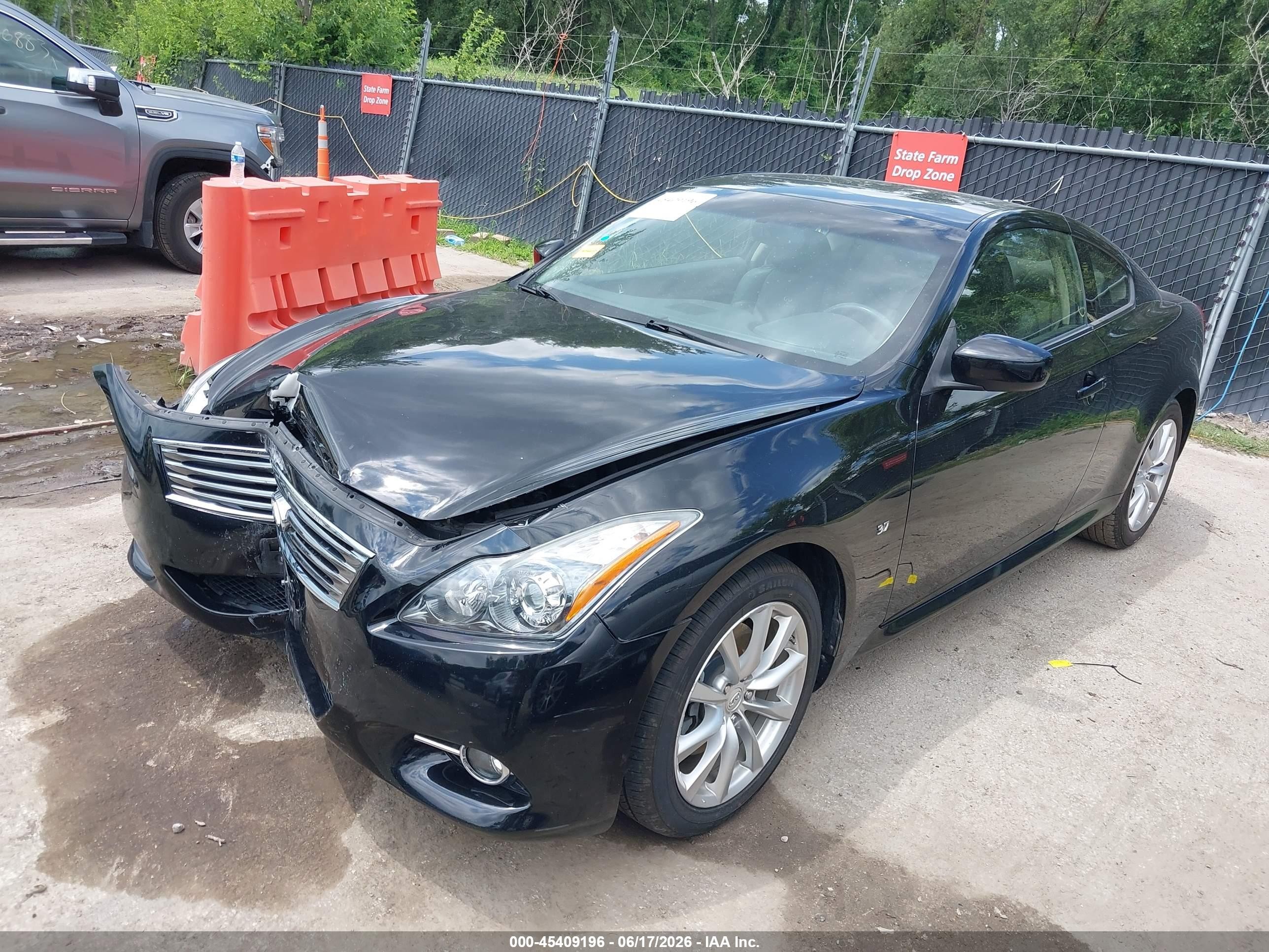 2014 Infiniti Q60   Black vin: JN1CV6EL7EM130557