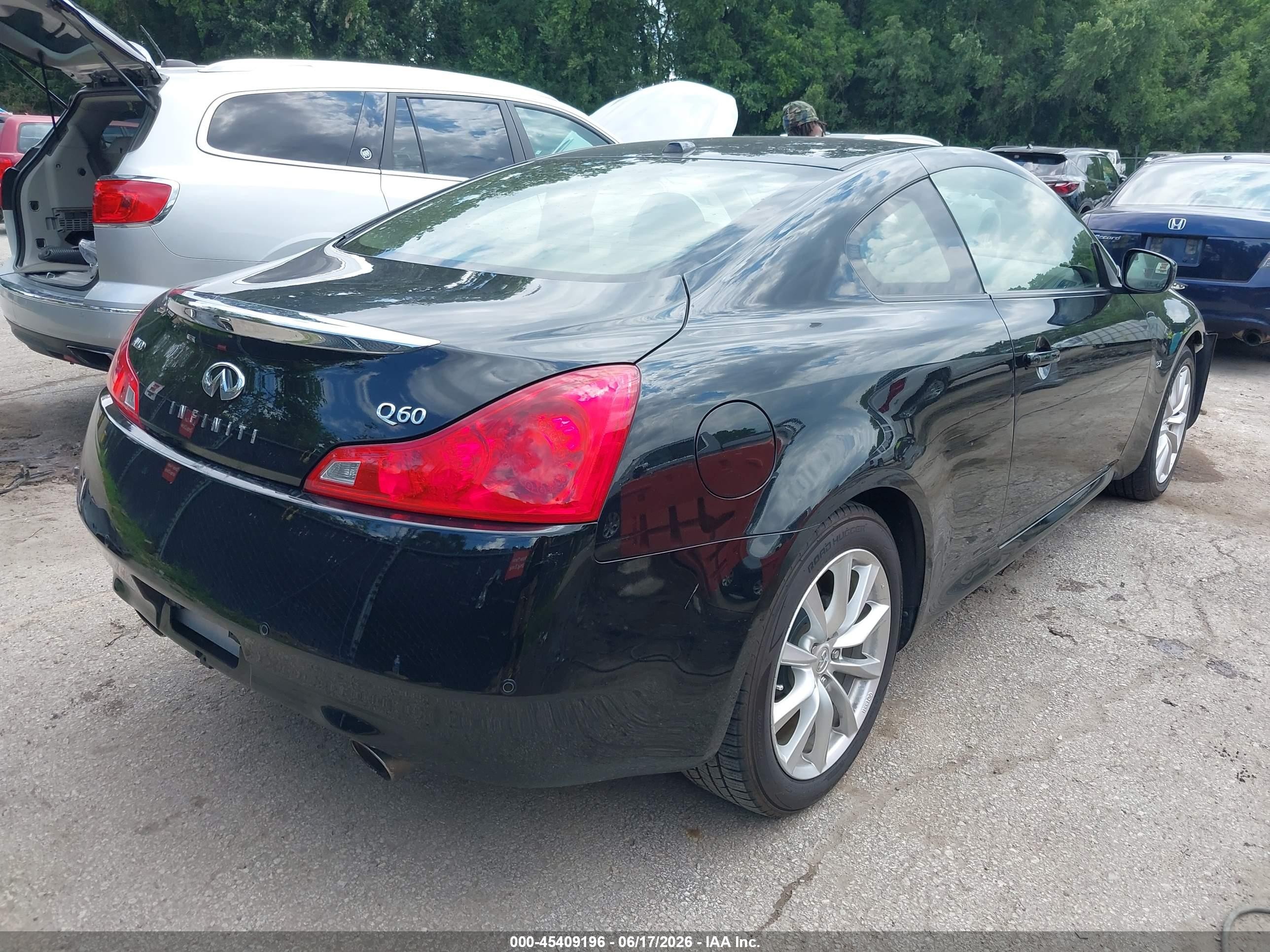 2014 Infiniti Q60   Black vin: JN1CV6EL7EM130557
