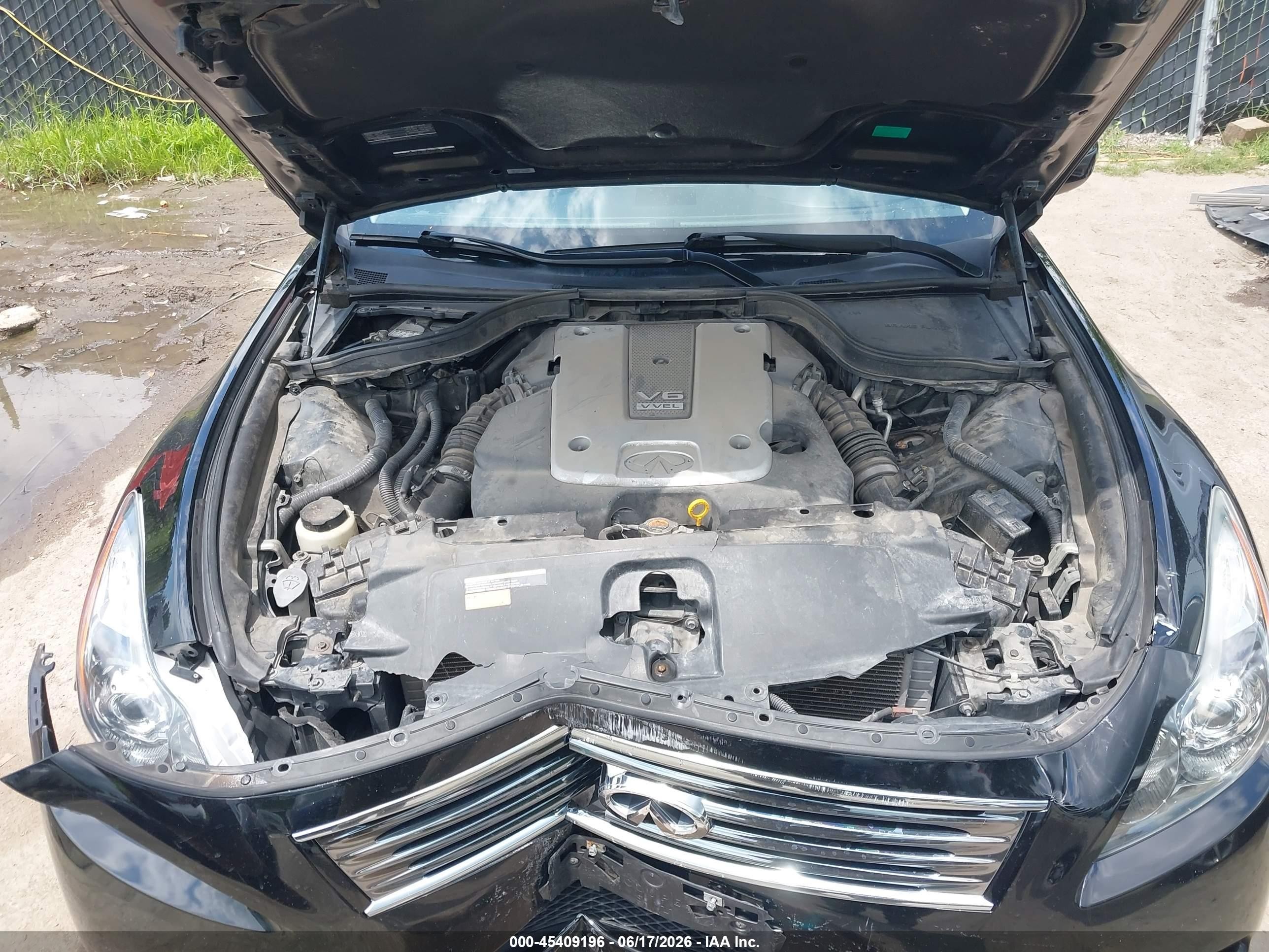 2014 Infiniti Q60   Black vin: JN1CV6EL7EM130557