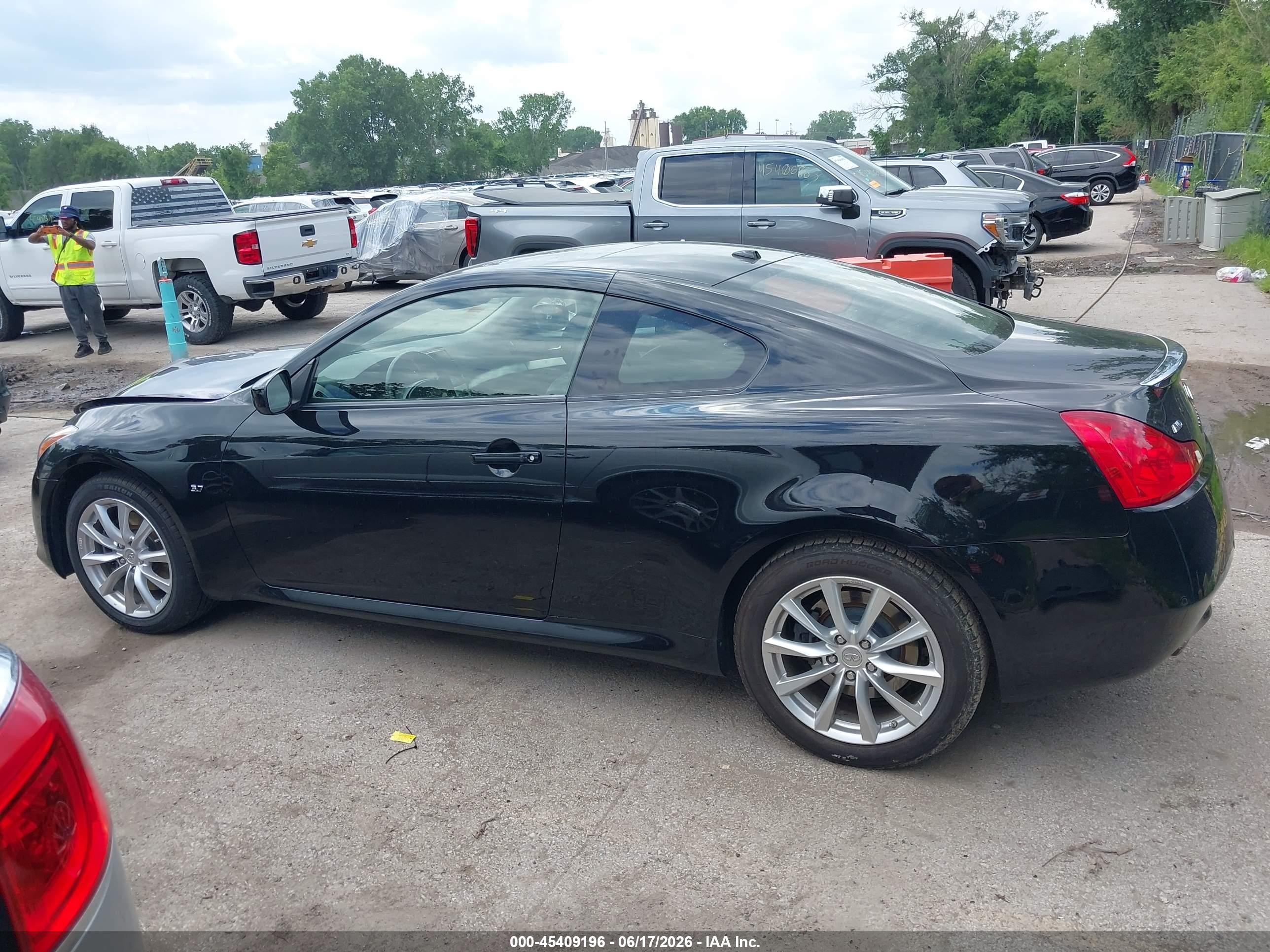 2014 Infiniti Q60   Black vin: JN1CV6EL7EM130557