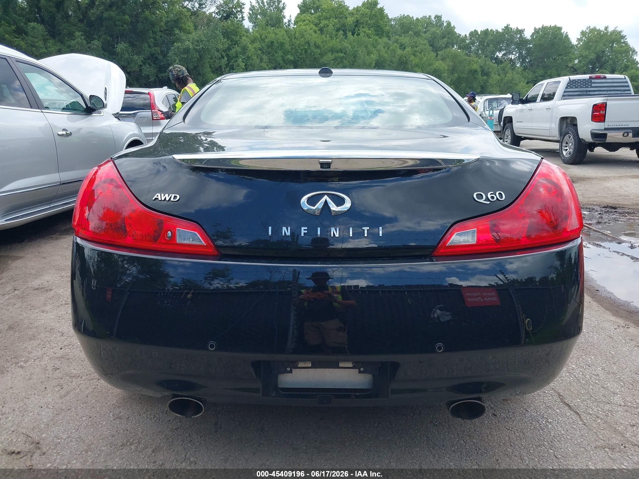 2014 Infiniti Q60   Black vin: JN1CV6EL7EM130557