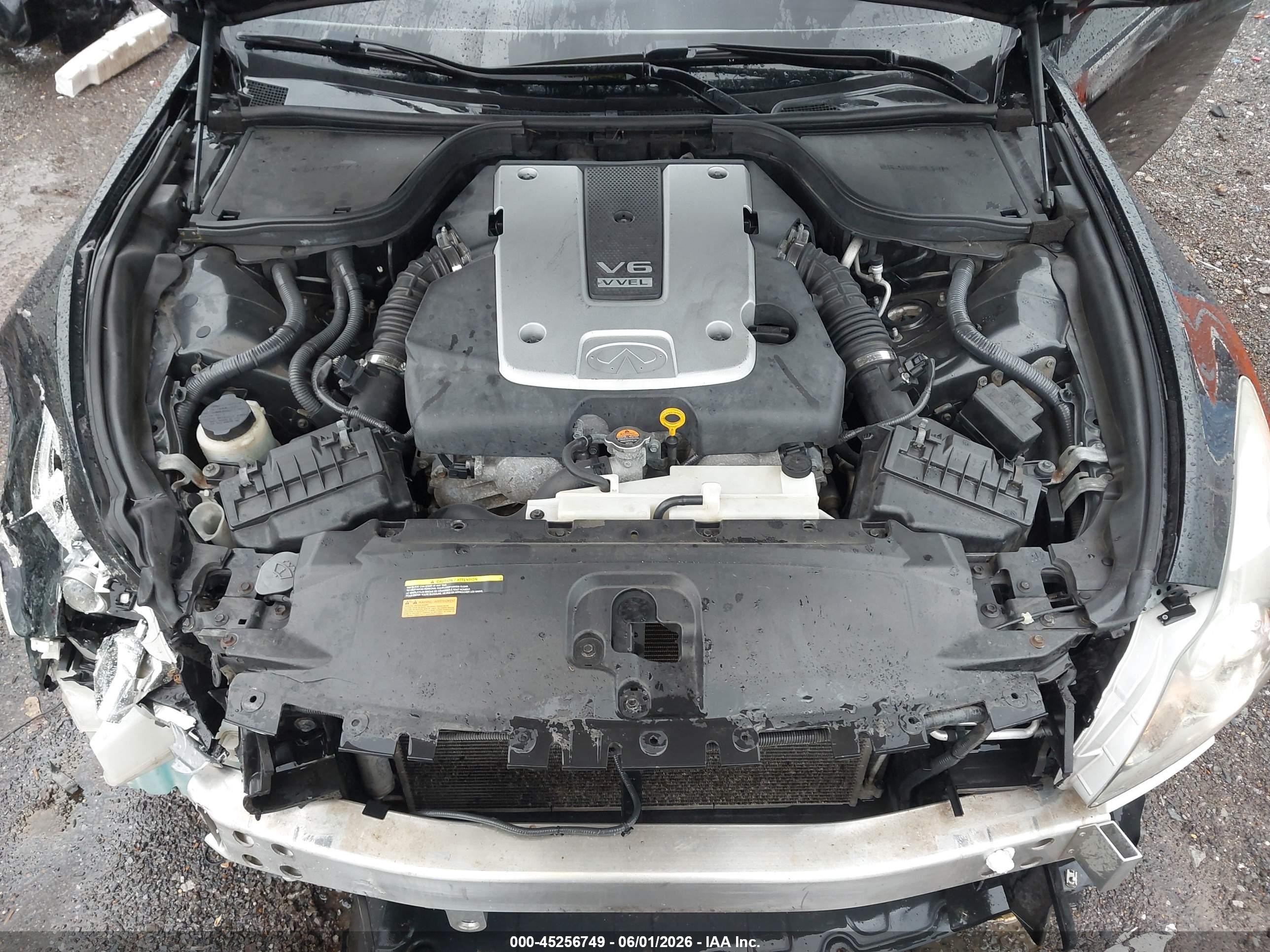 2014 Infiniti Q60   Черный vin: JN1CV6EL7EM132356