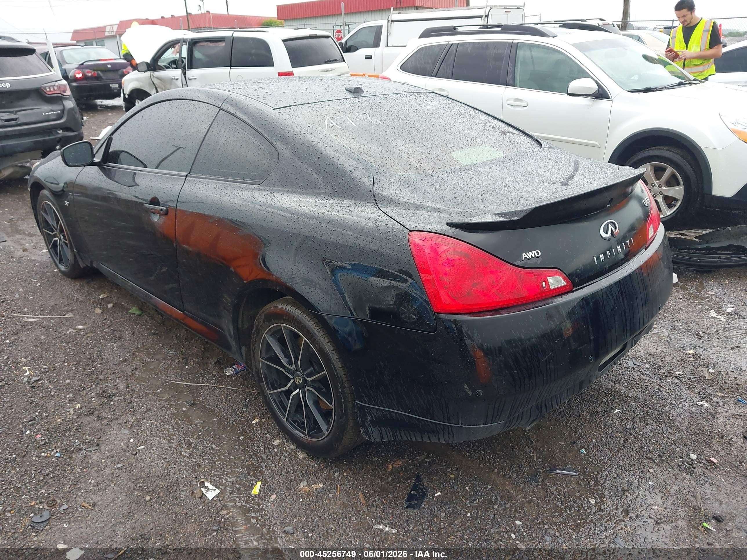 2014 Infiniti Q60   Черный vin: JN1CV6EL7EM132356