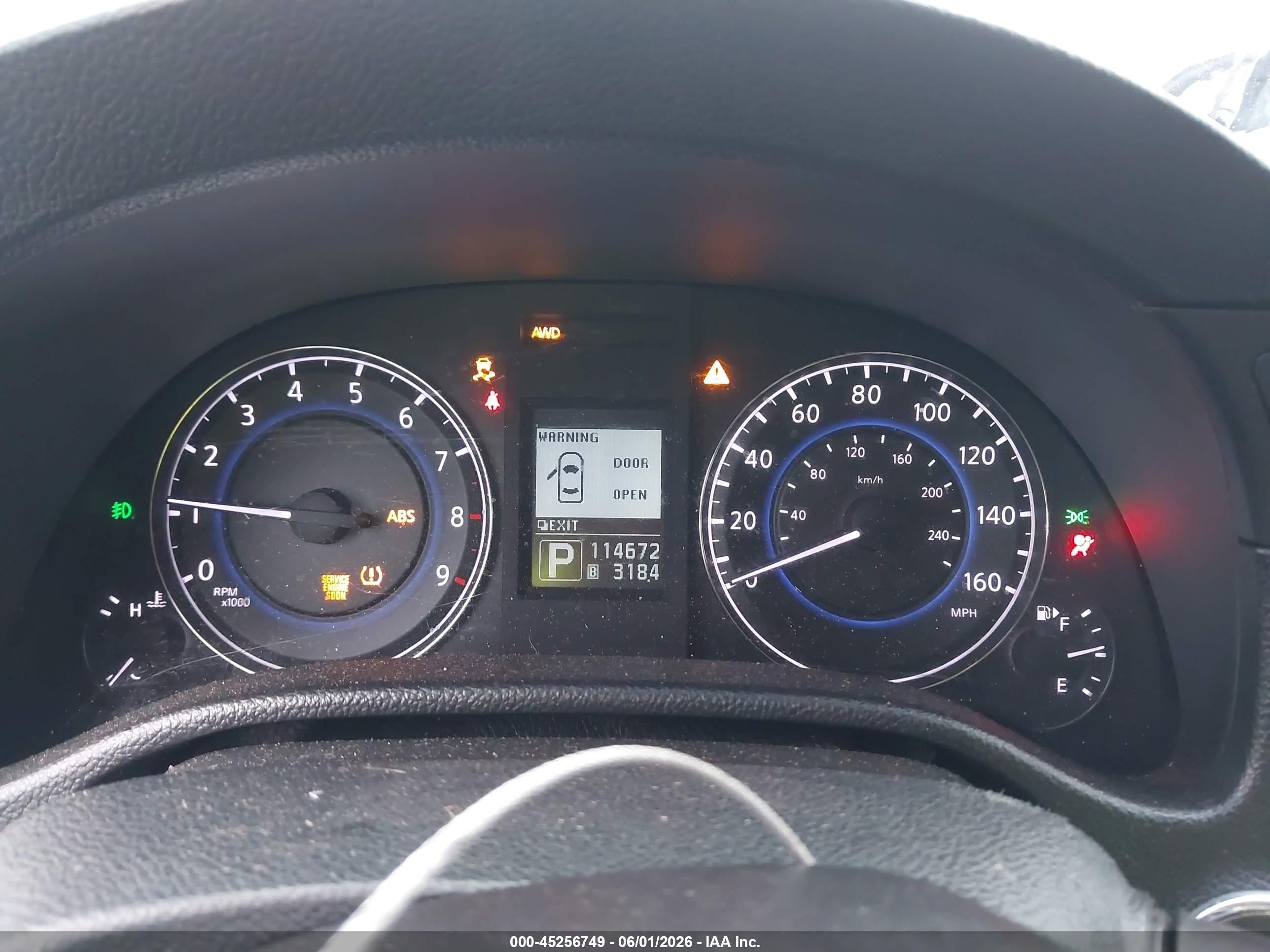 2014 Infiniti Q60   Черный vin: JN1CV6EL7EM132356