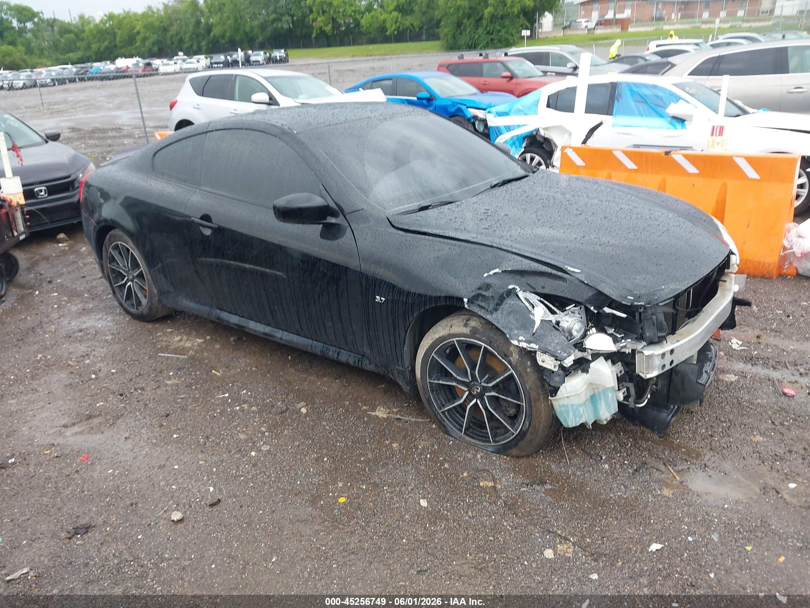 2014 Infiniti Q60   Черный vin: JN1CV6EL7EM132356
