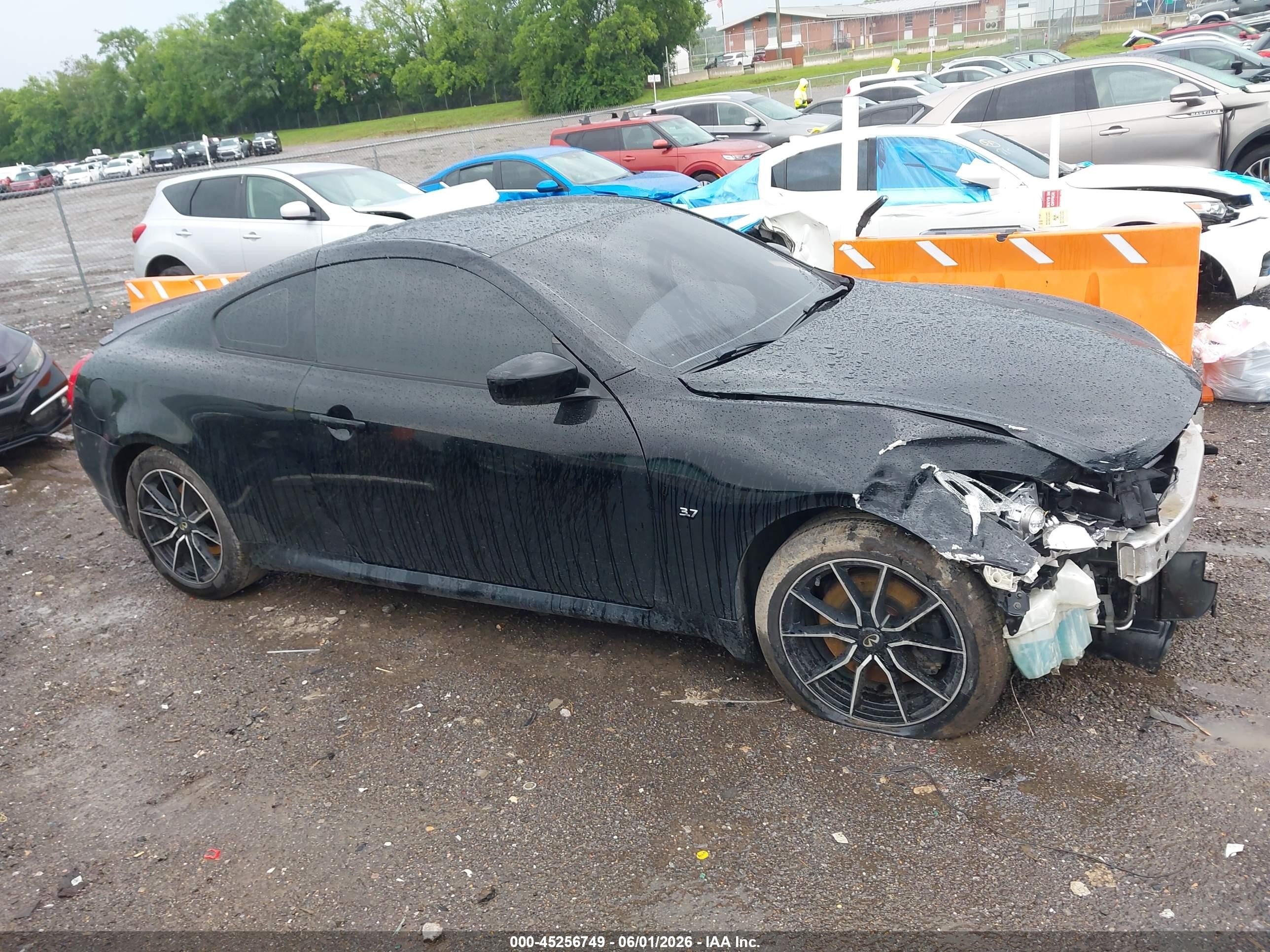 2014 Infiniti Q60   Черный vin: JN1CV6EL7EM132356