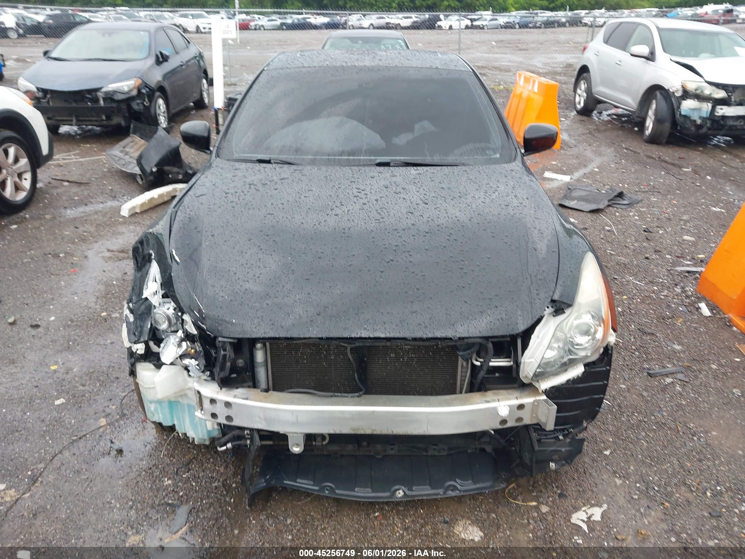 2014 Infiniti Q60   Черный vin: JN1CV6EL7EM132356