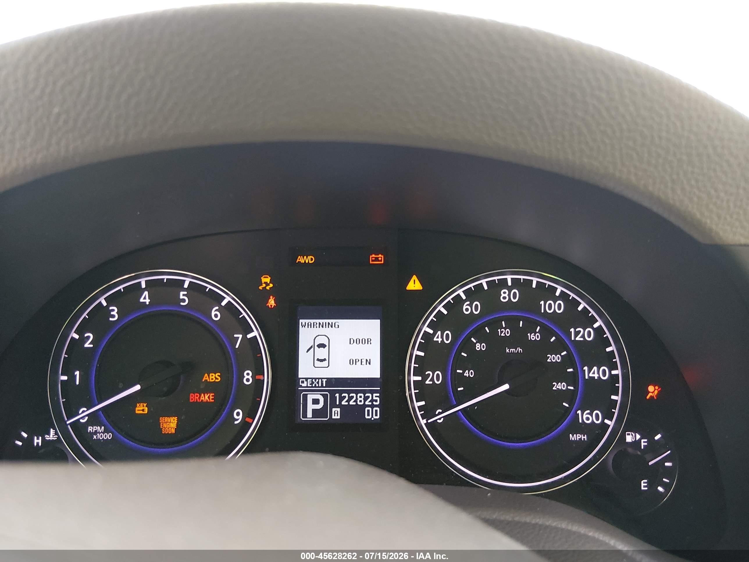 2012 Infiniti G37x   Blue vin: JN1CV6EL8CM473455