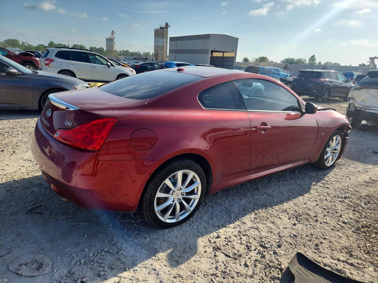 2014 Infiniti Q60 Coupe Base Red vin: JN1CV6EL8EM130499