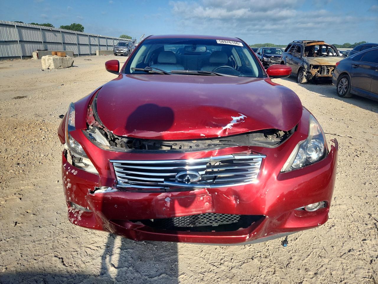 2014 Infiniti Q60 Coupe Base Red vin: JN1CV6EL8EM130499