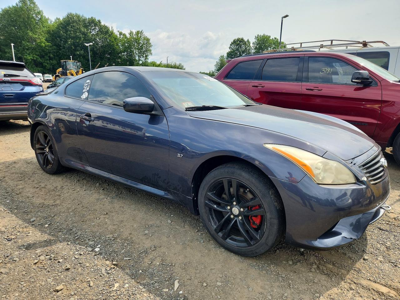 2014 Infiniti Q60 Coupe Base Gray vin: JN1CV6EL8EM131992