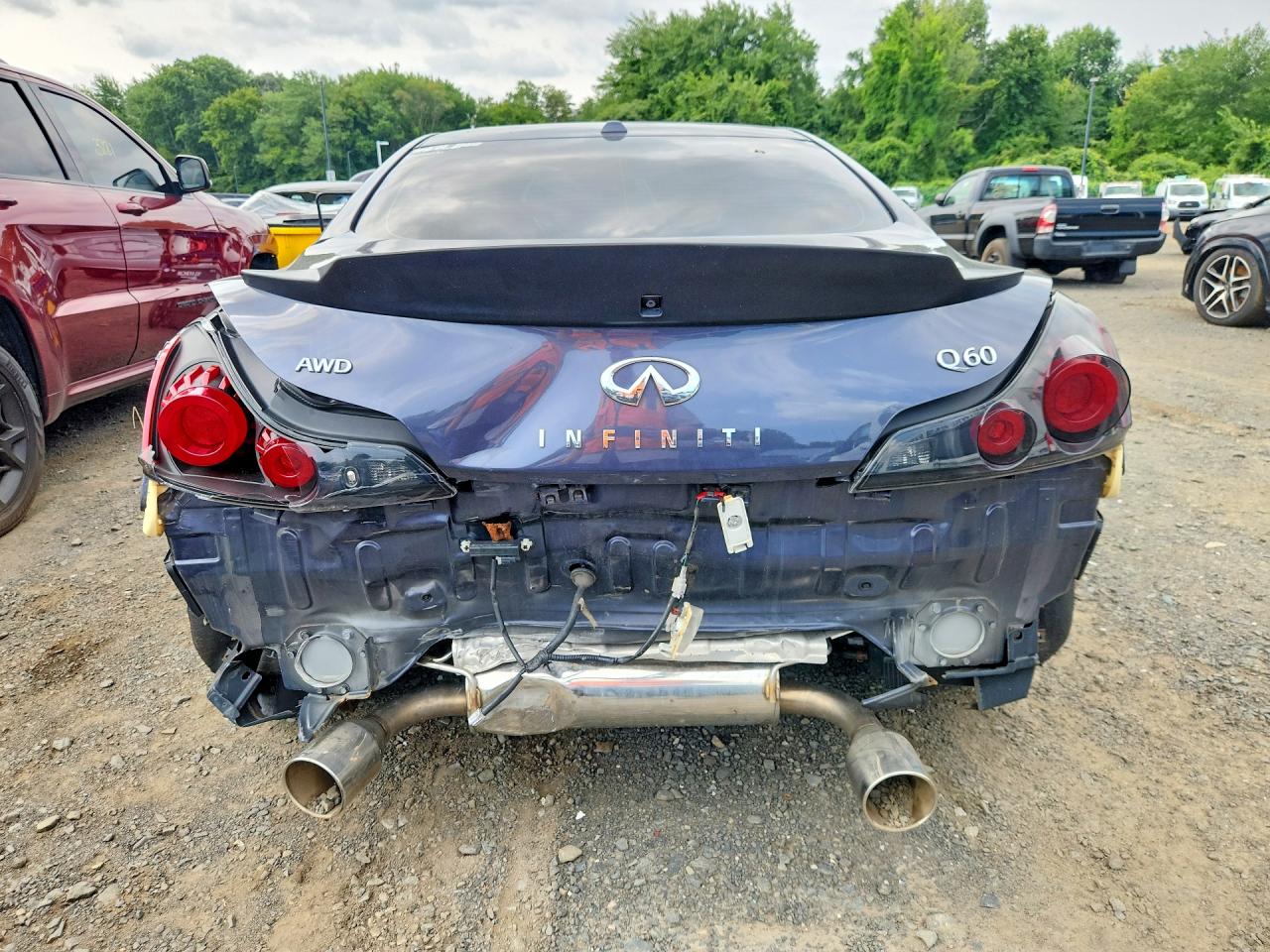 2014 Infiniti Q60 Coupe Base Gray vin: JN1CV6EL8EM131992