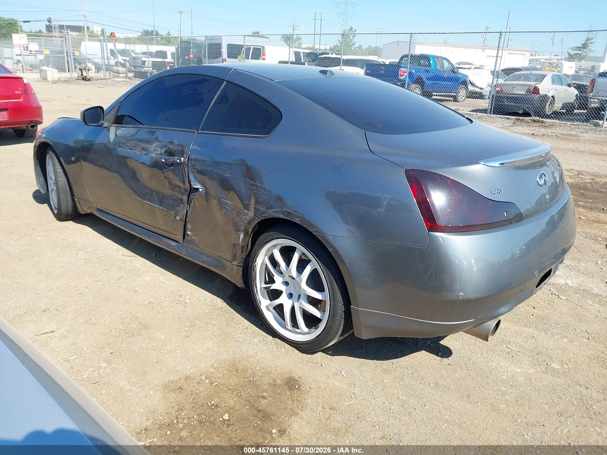2014 Infiniti Q60   Gray vin: JN1CV6EL8EM132172