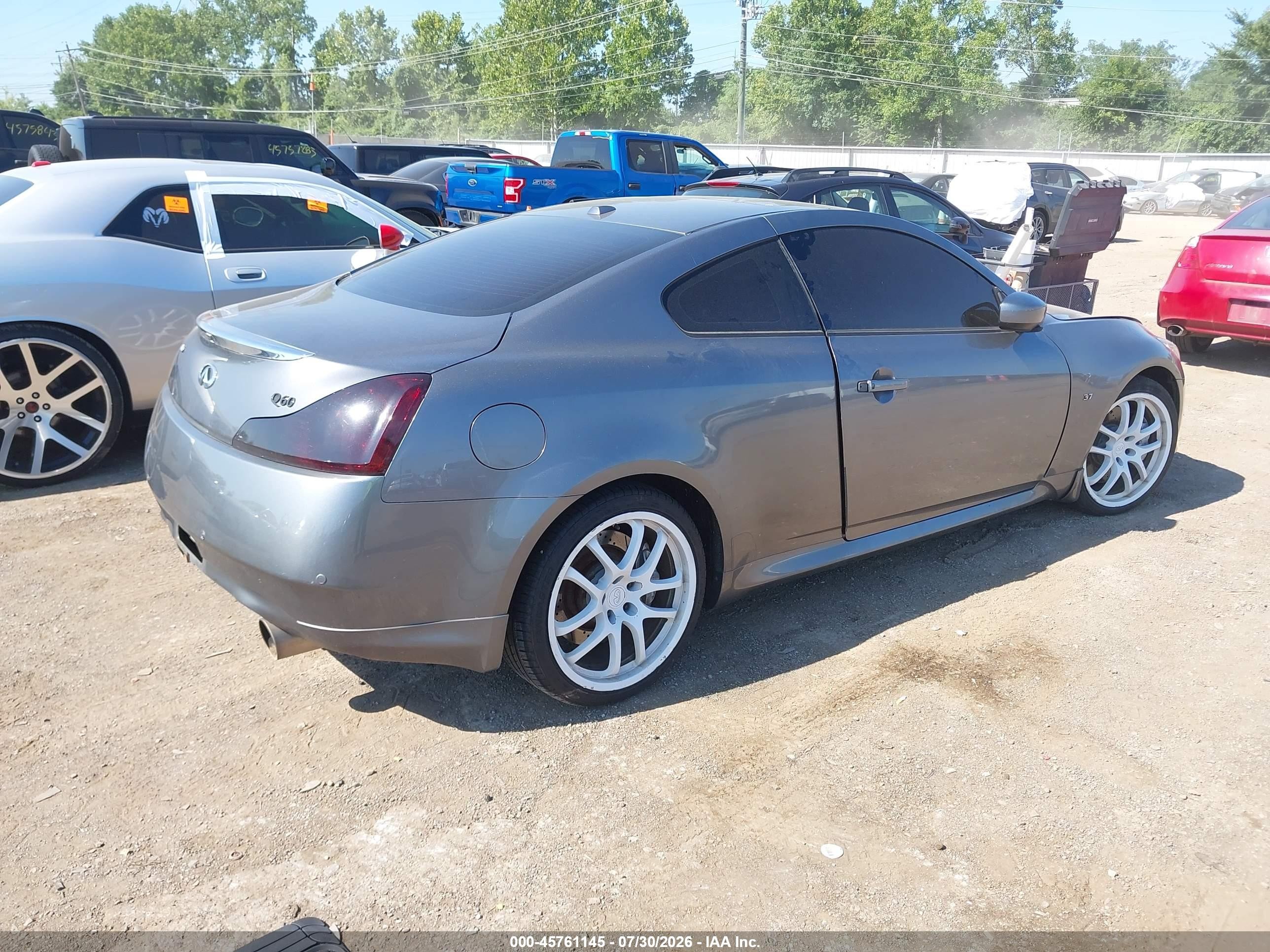 2014 Infiniti Q60   Gray vin: JN1CV6EL8EM132172