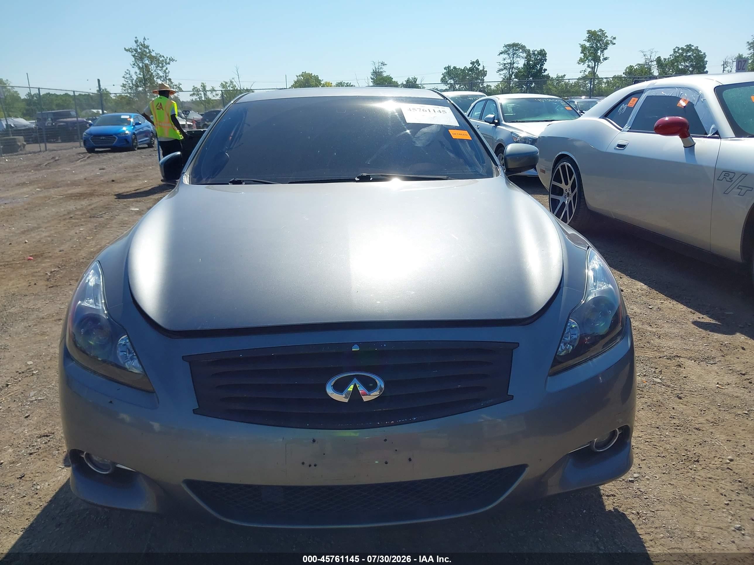 2014 Infiniti Q60   Gray vin: JN1CV6EL8EM132172