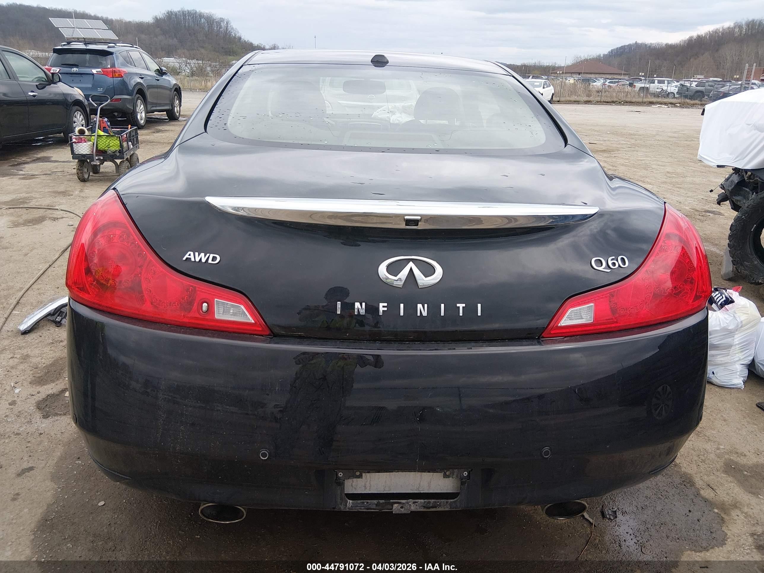 2014 Infiniti Q60   Black vin: JN1CV6EL8EM132480