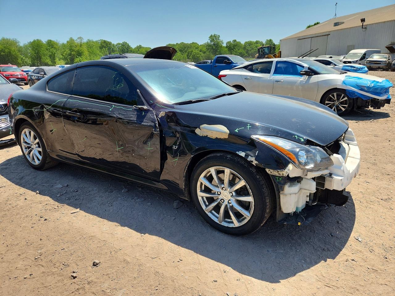 2014 Infiniti Q60 Coupe Base Black vin: JN1CV6EL8EM132530