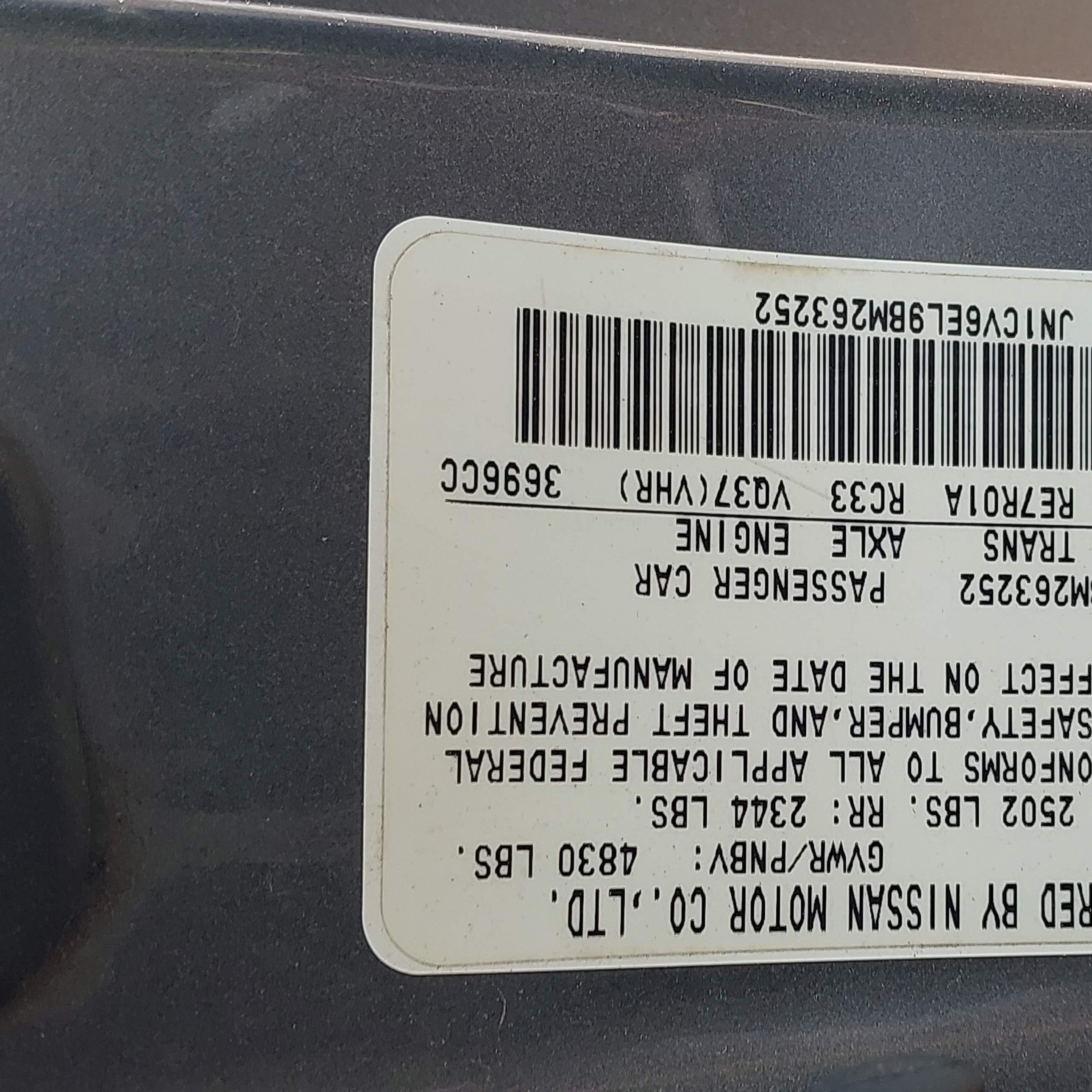 2011 Infiniti G37x   Gray vin: JN1CV6EL9BM263252