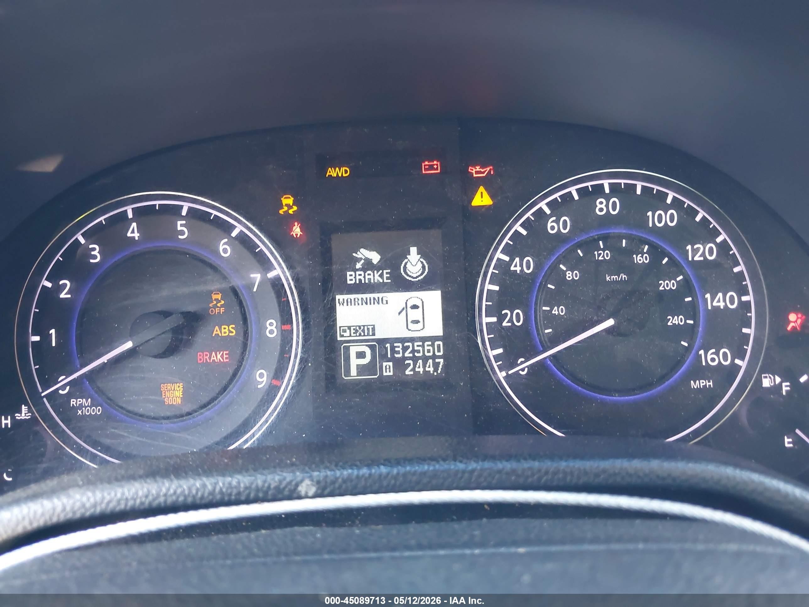 2012 Infiniti G37x   Silver vin: JN1CV6EL9CM471701