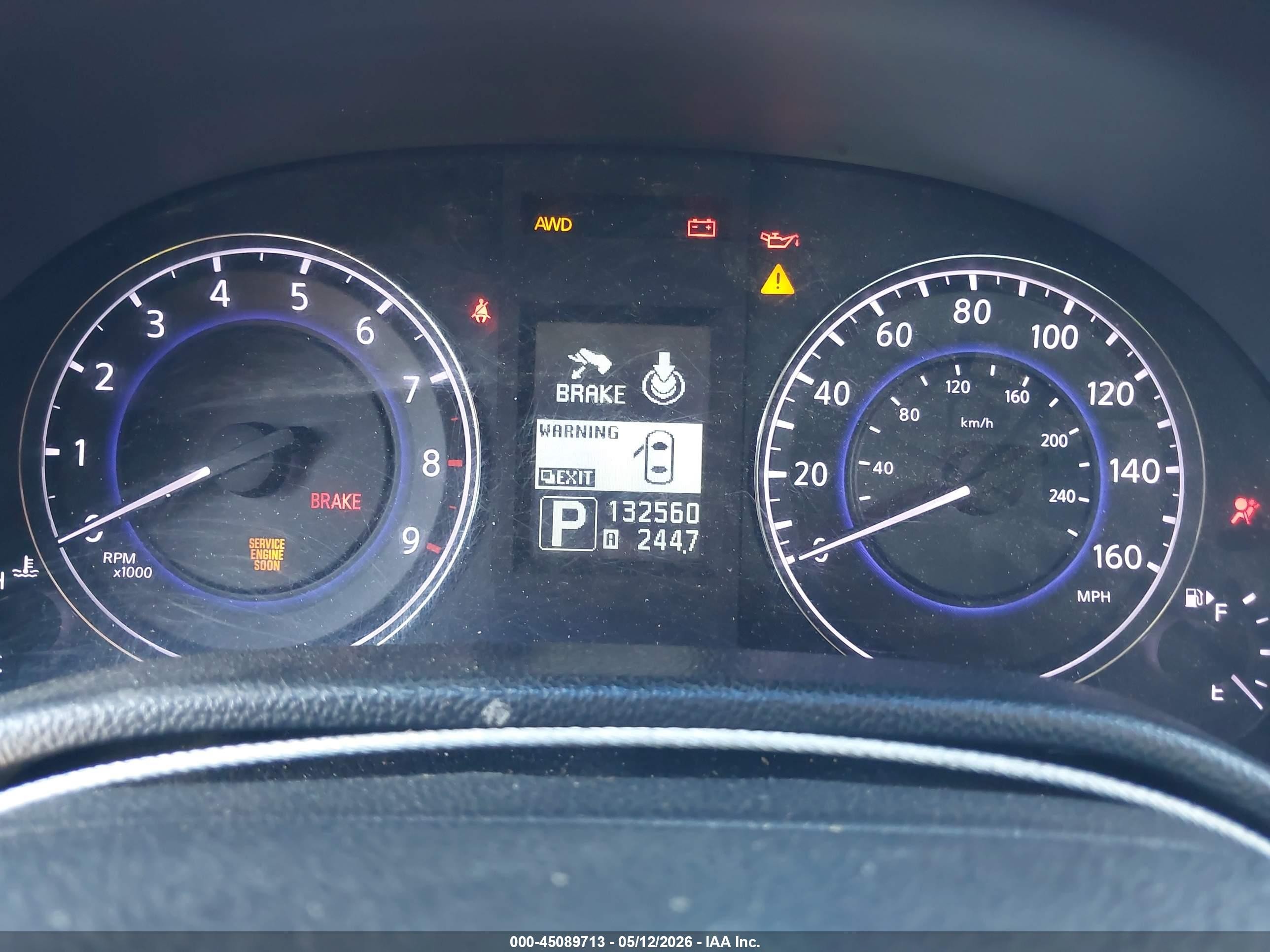 2012 Infiniti G37x   Silver vin: JN1CV6EL9CM471701