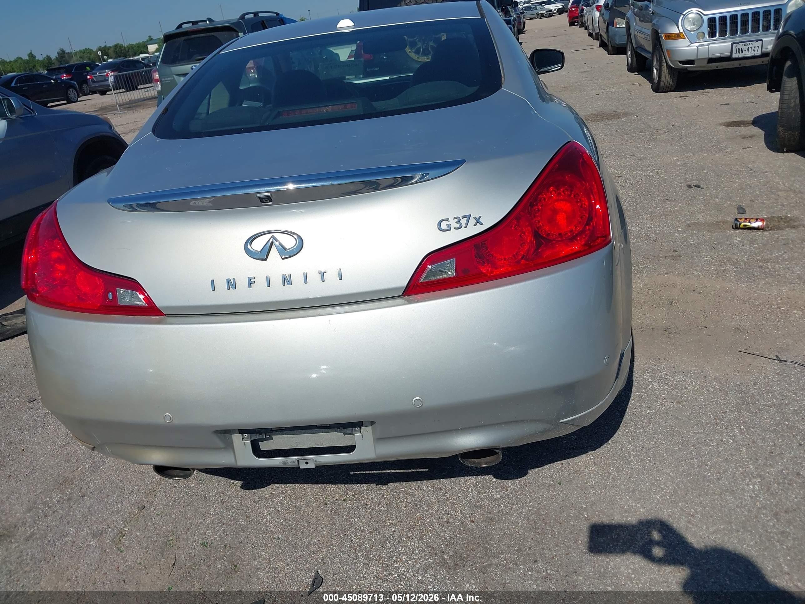 2012 Infiniti G37x   Silver vin: JN1CV6EL9CM471701