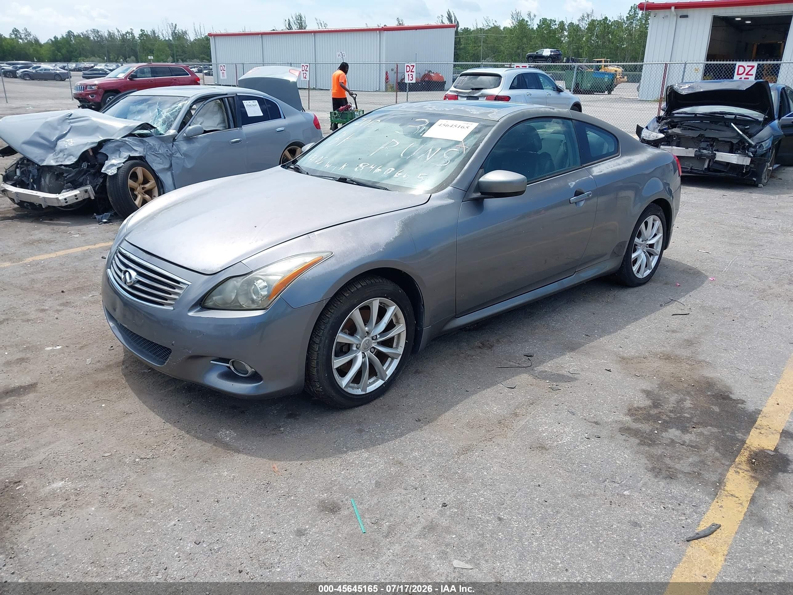 2012 Infiniti G37x   Серый vin: JN1CV6EL9CM471973