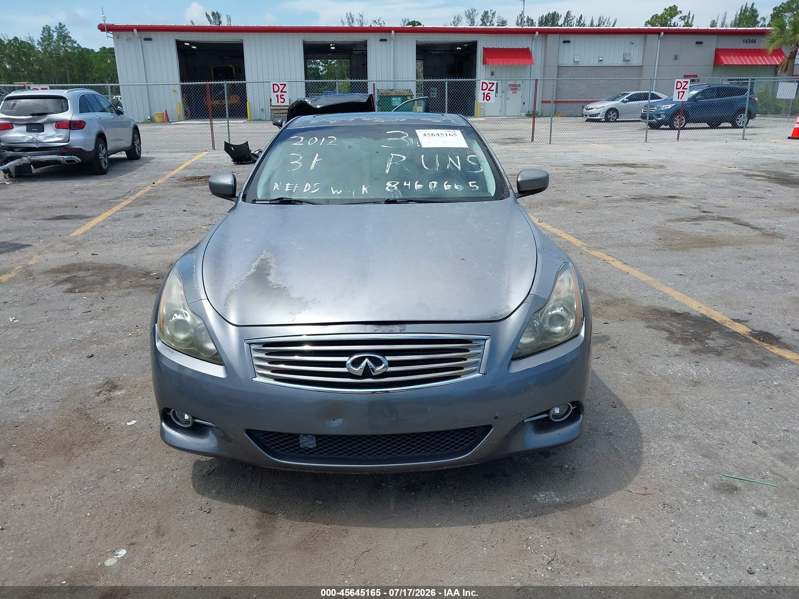 2012 Infiniti G37x   Серый vin: JN1CV6EL9CM471973