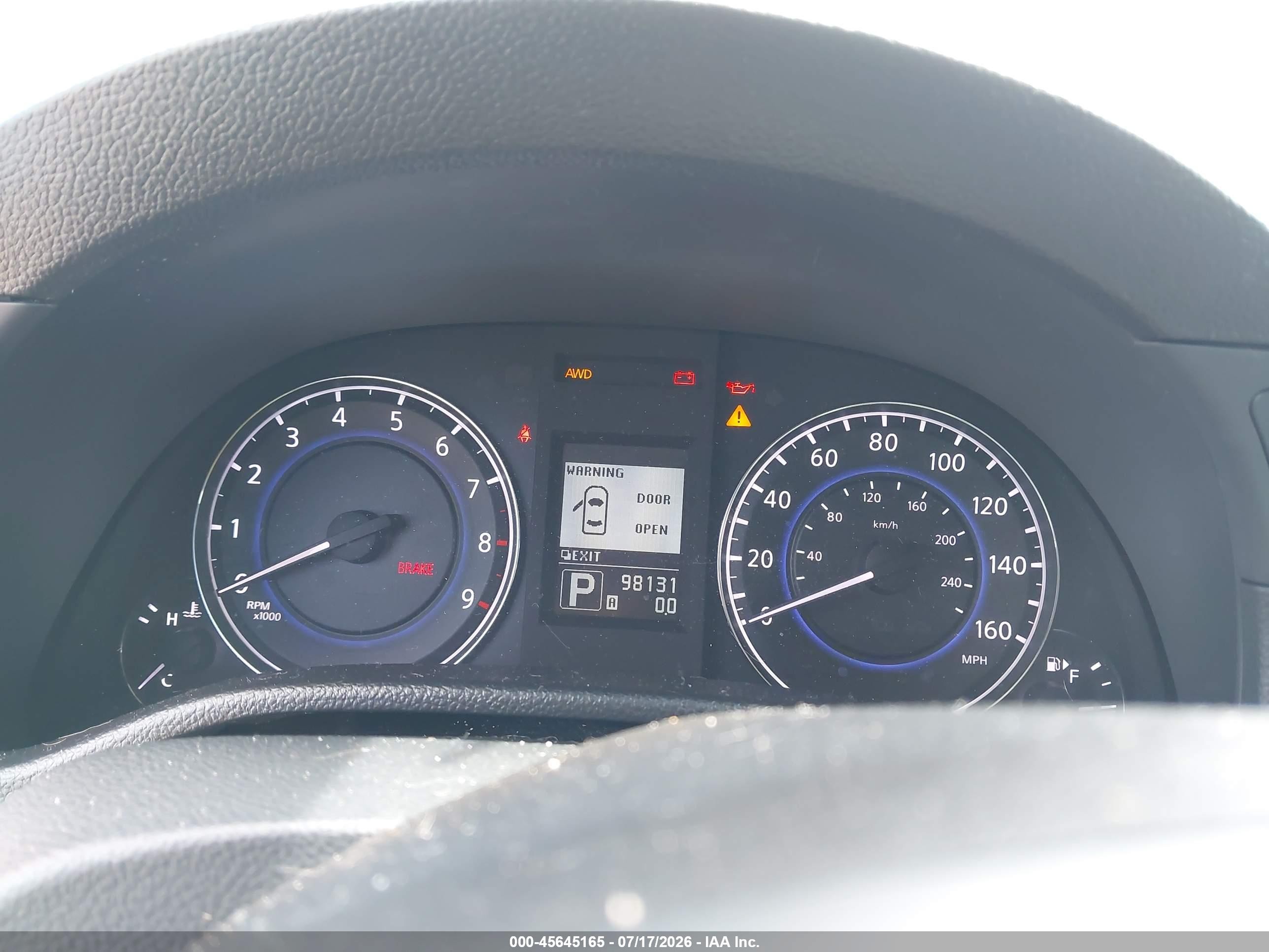 2012 Infiniti G37x   Серый vin: JN1CV6EL9CM471973