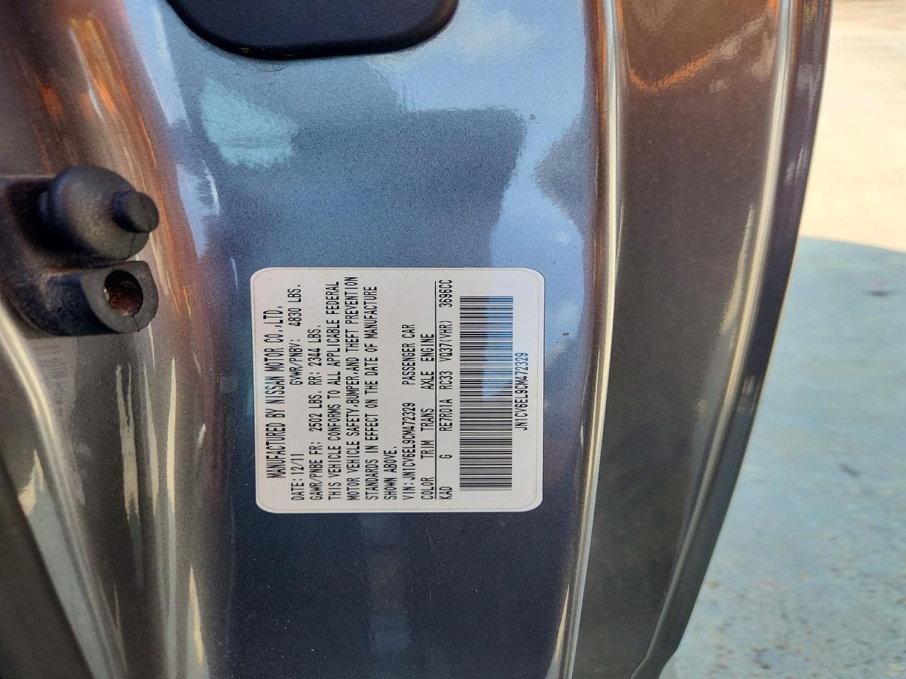 2012 Infiniti G37 Silver vin: JN1CV6EL9CM472329