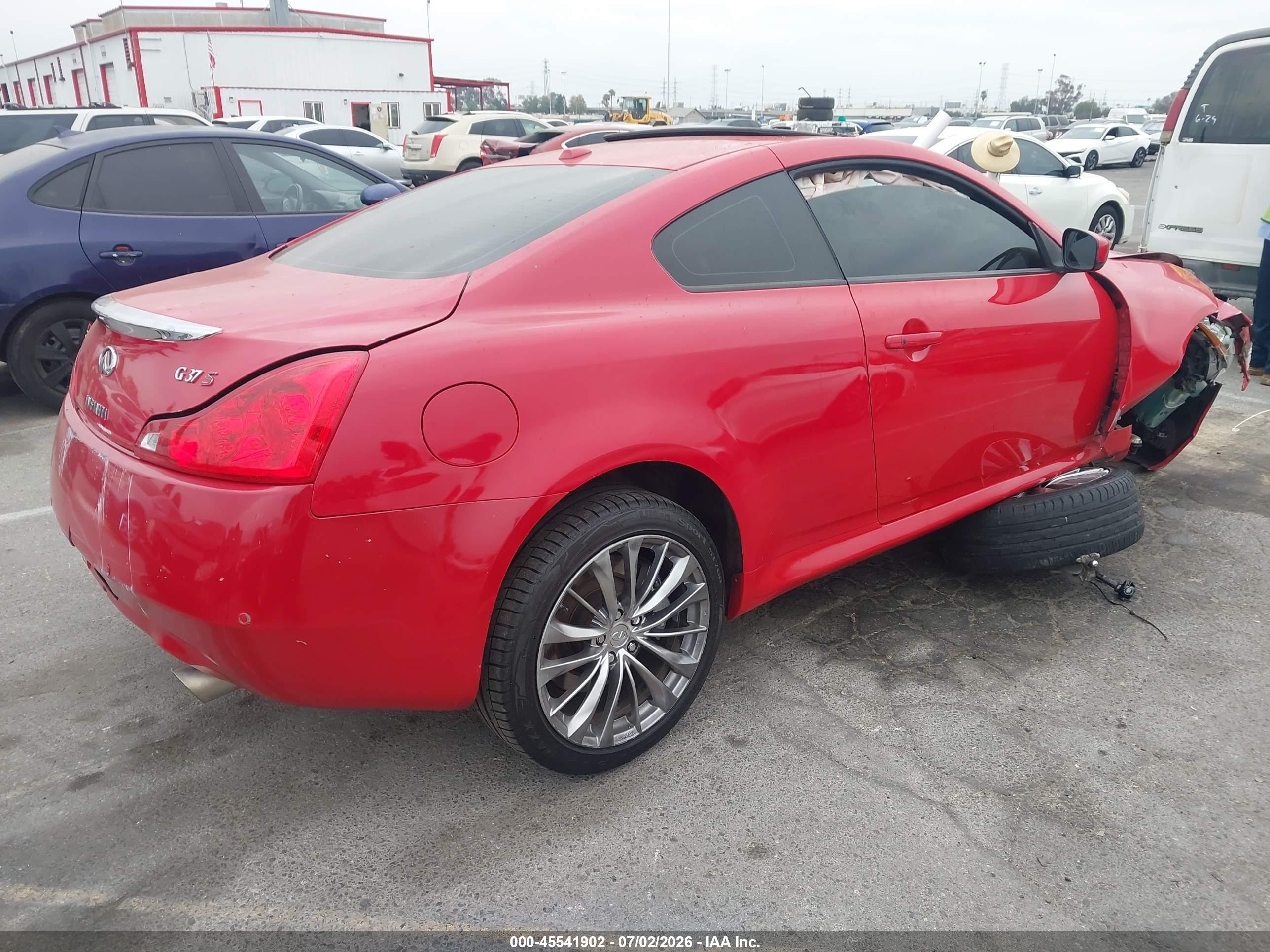 2013 Infiniti G37x   Red vin: JN1CV6EL9DM983041