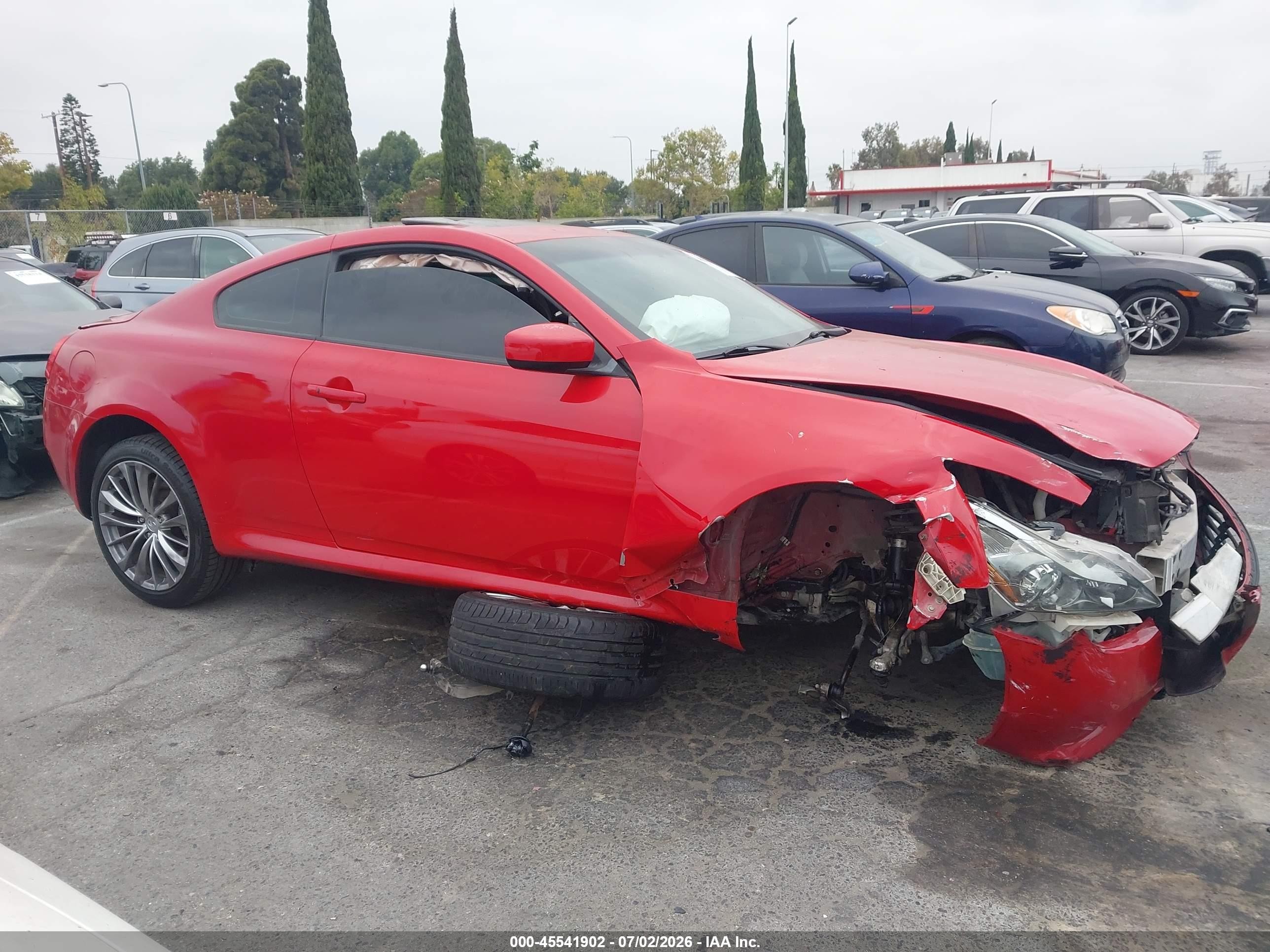 2013 Infiniti G37x   Red vin: JN1CV6EL9DM983041