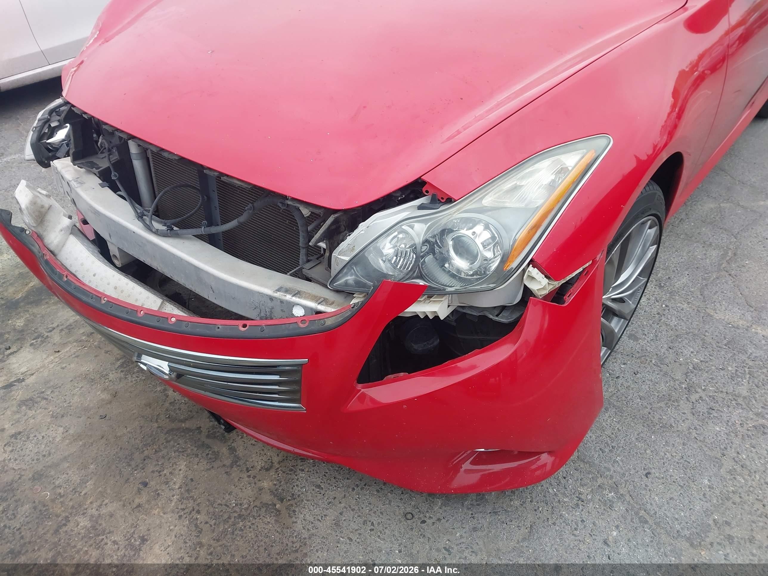 2013 Infiniti G37x   Red vin: JN1CV6EL9DM983041