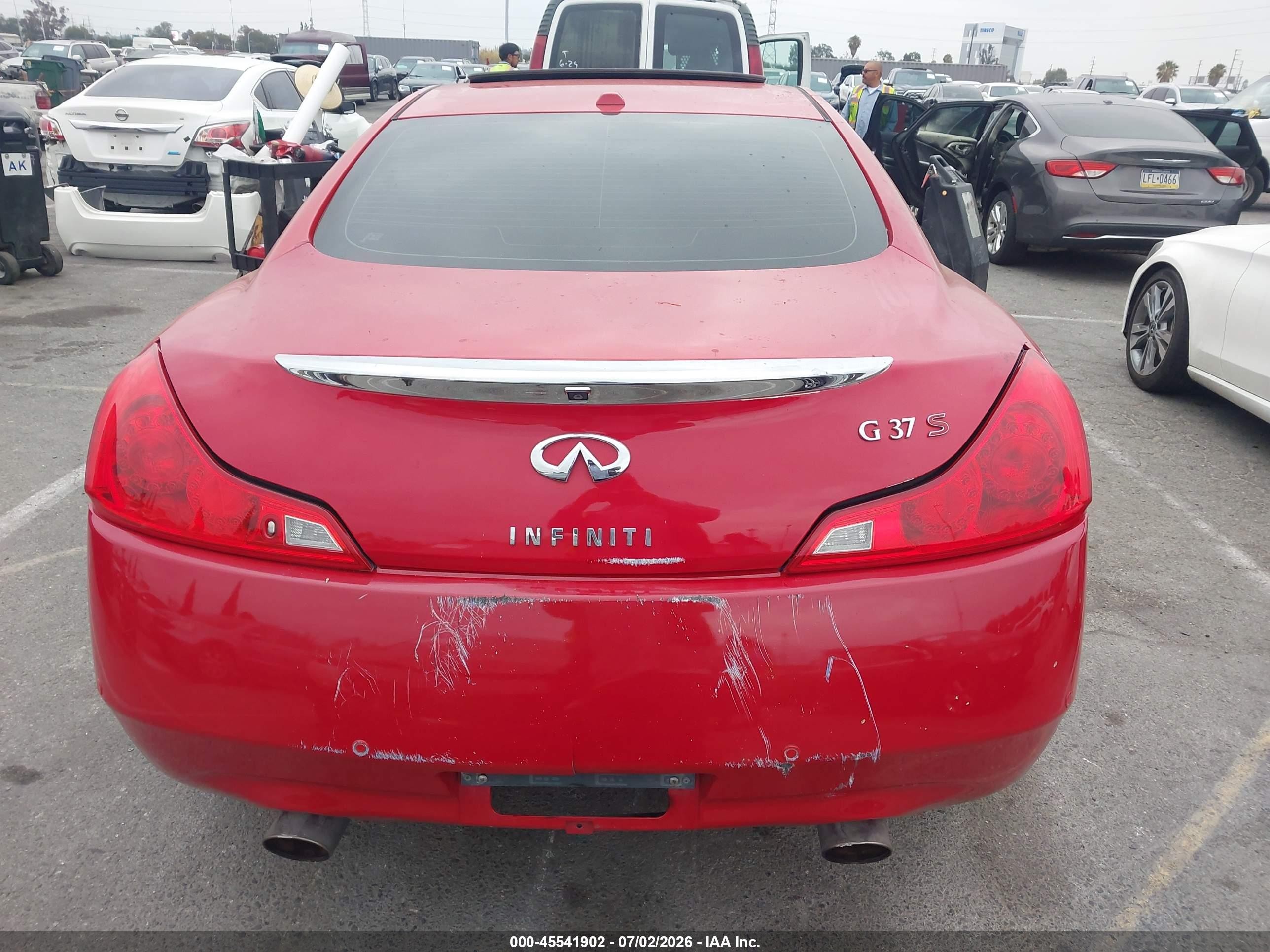 2013 Infiniti G37x   Red vin: JN1CV6EL9DM983041