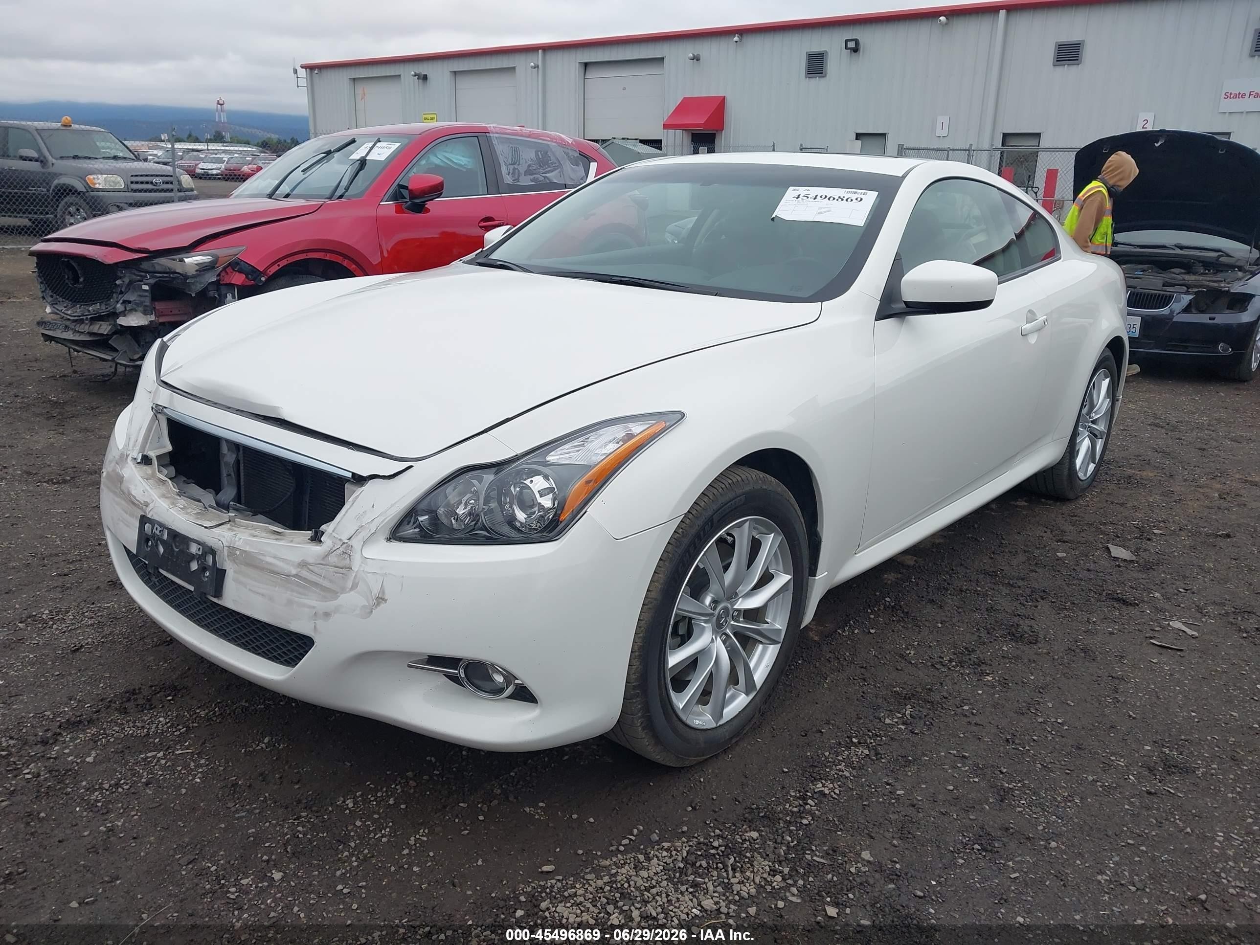 2012 Infiniti G37x White vin: JN1CV6ELXCM472288